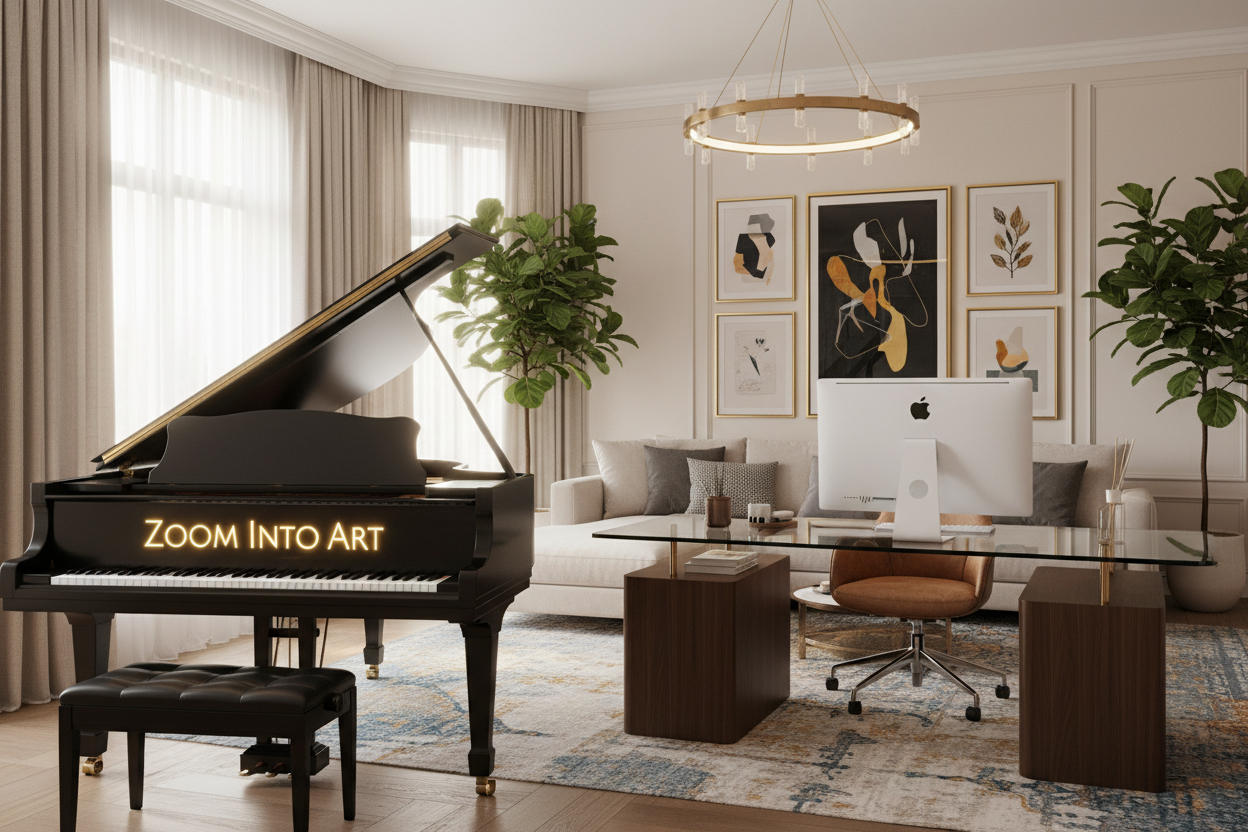 Living Rooms with Piano