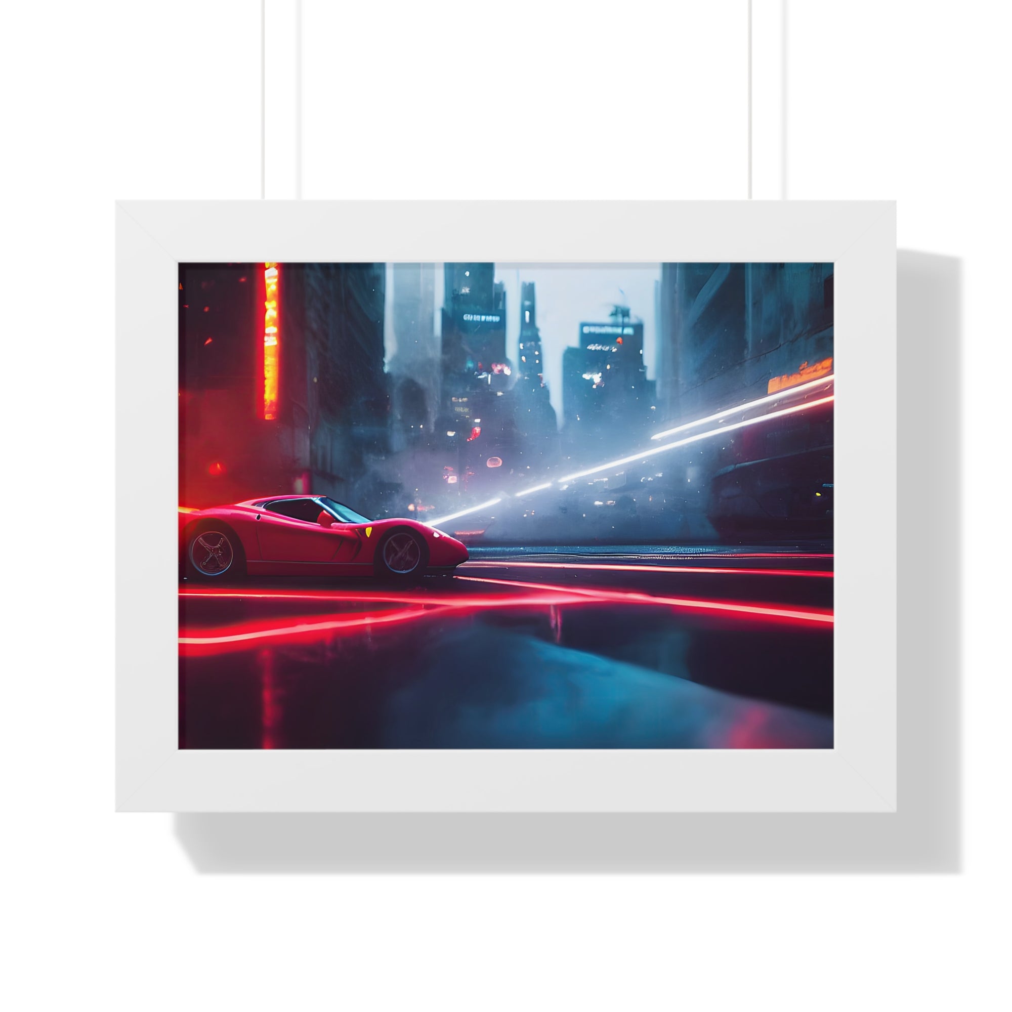 Ferrari F50 “Neon Velocity” Cyberpunk Wall Art