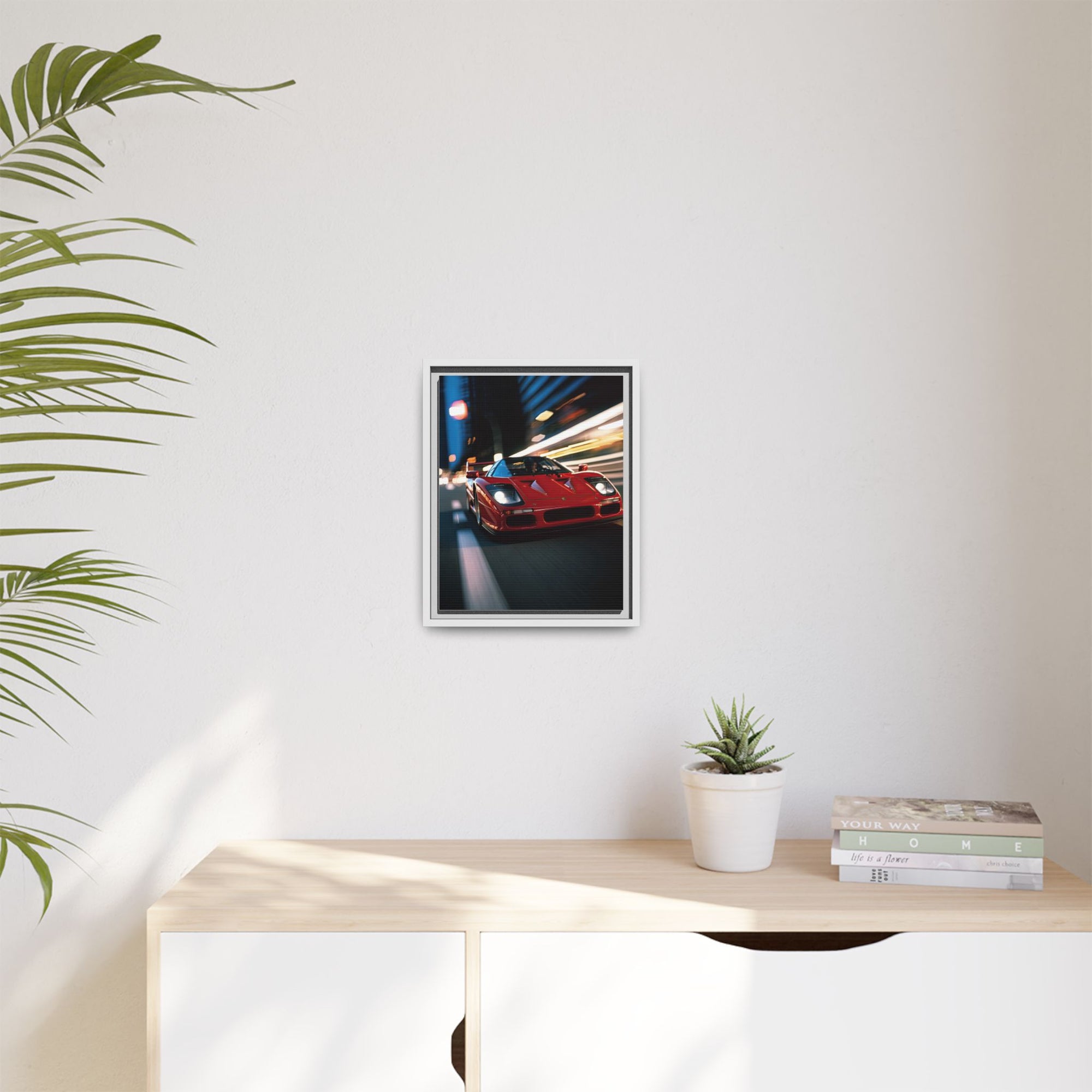Ferrari F40 Night Drive – Supercar Motion Wall Art Print