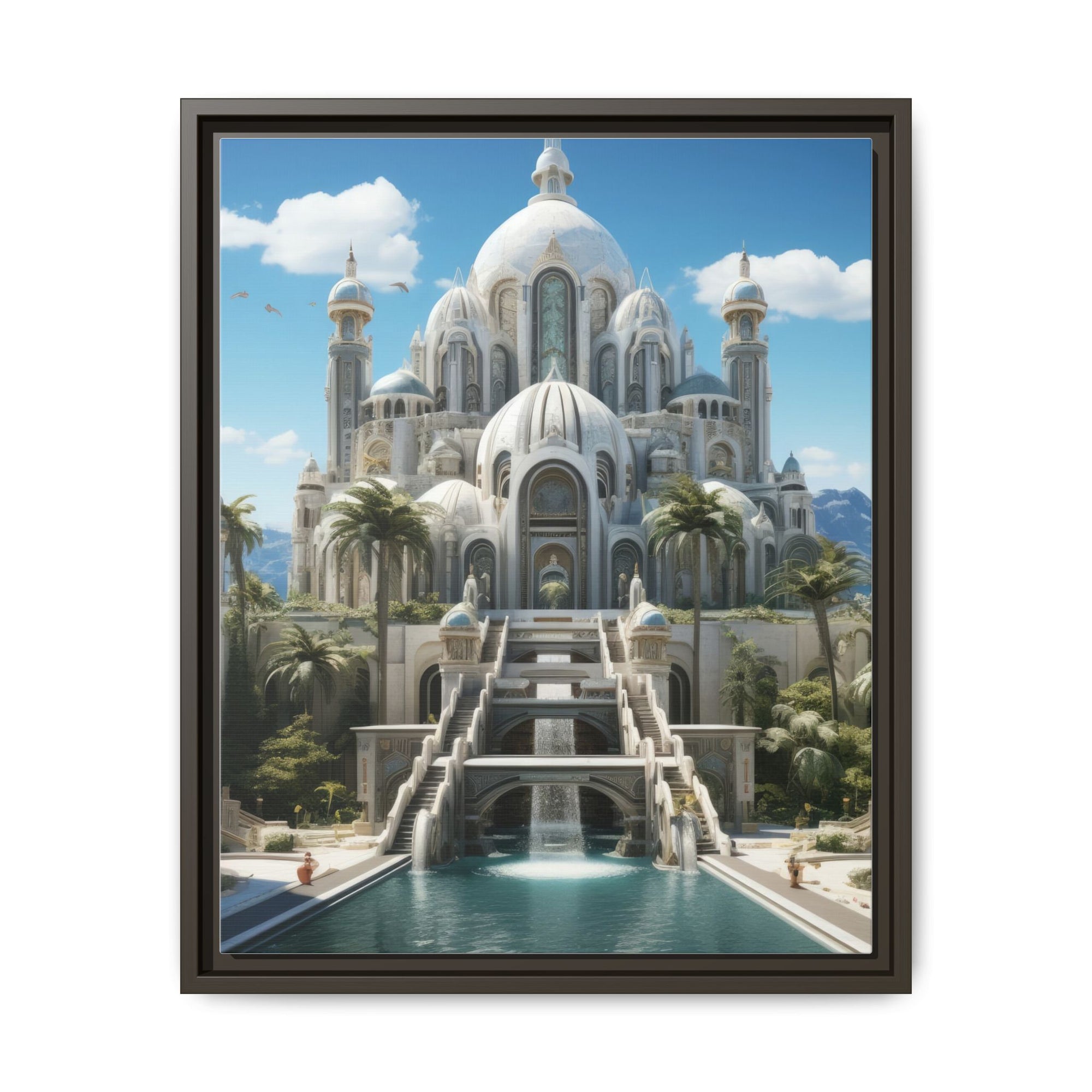 Stairway to Splendor – Fantasy Palace Framed Wall Art