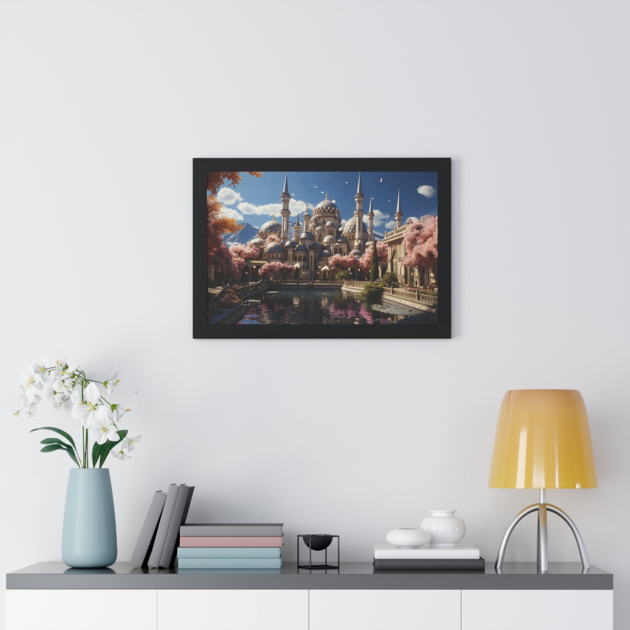 Spring Majesty – Ottoman Palace Reflections Framed Wall Art