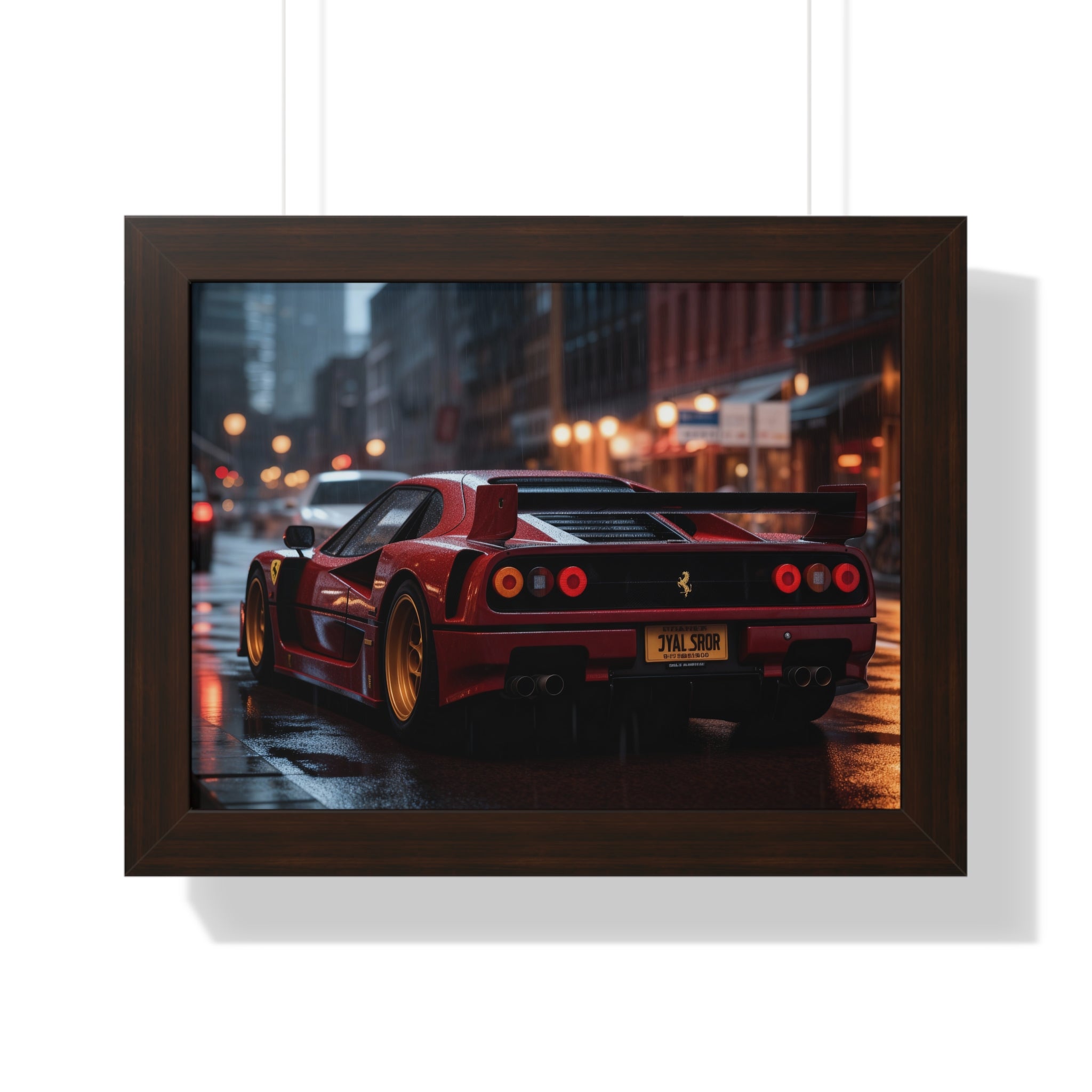 Red Ferrari F50 – Framed Wall Art for Luxury Spaces