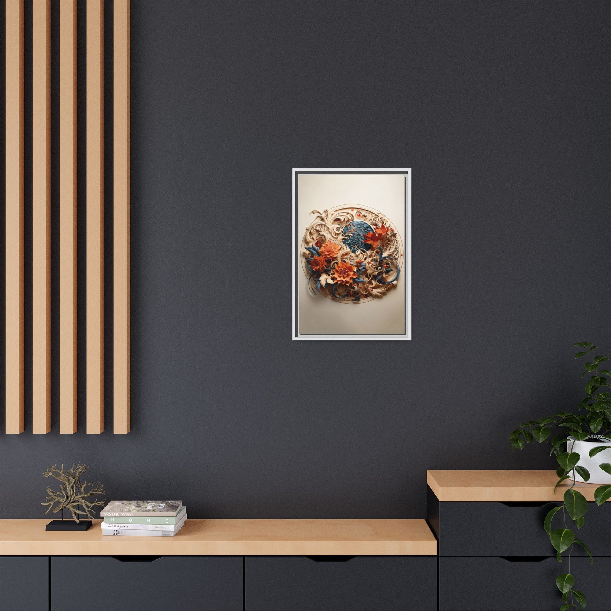 Elegant Floral & Bird Wall Art – Botanical Harmony Series