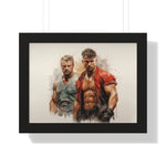 Brothers of Fury – Abstract Masculine Power Wall Art
