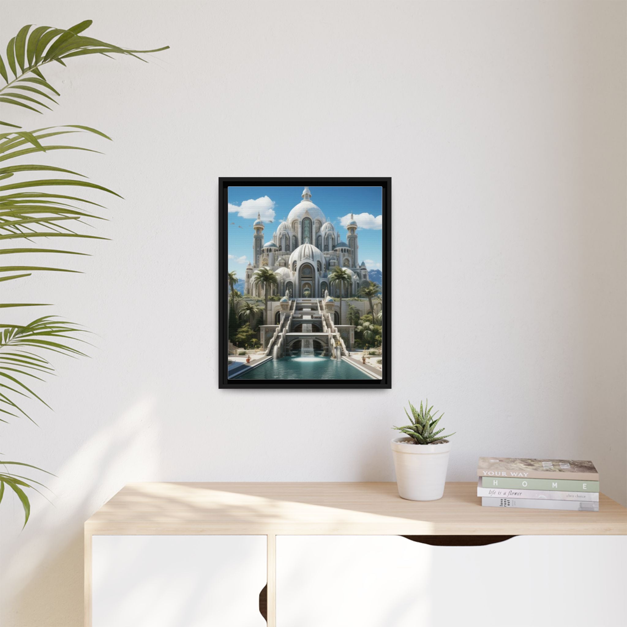 Stairway to Splendor – Fantasy Palace Framed Wall Art