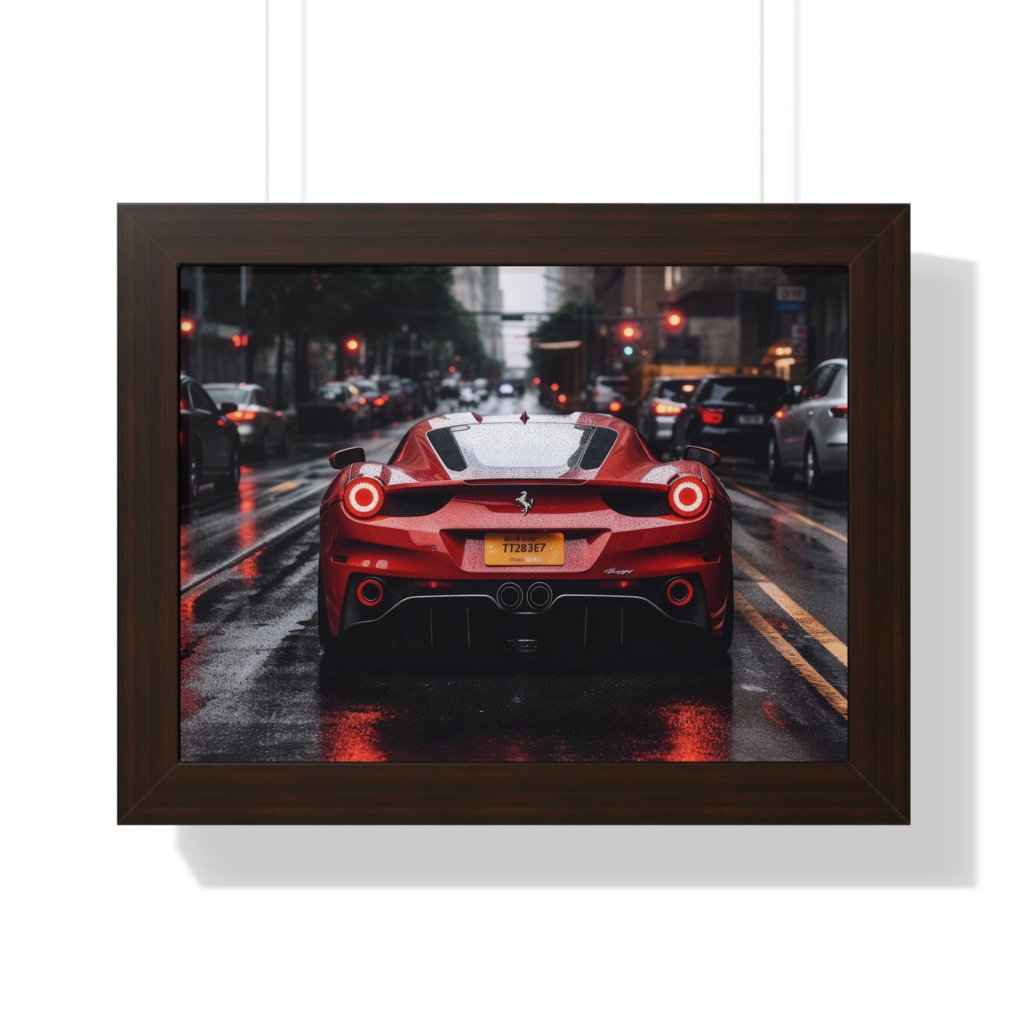 Ferrari F50- on City Streets with Rain