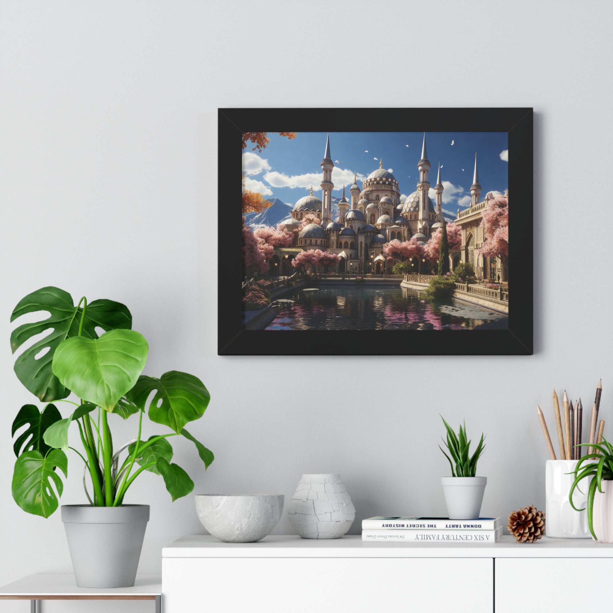 Spring Majesty – Ottoman Palace Reflections Framed Wall Art