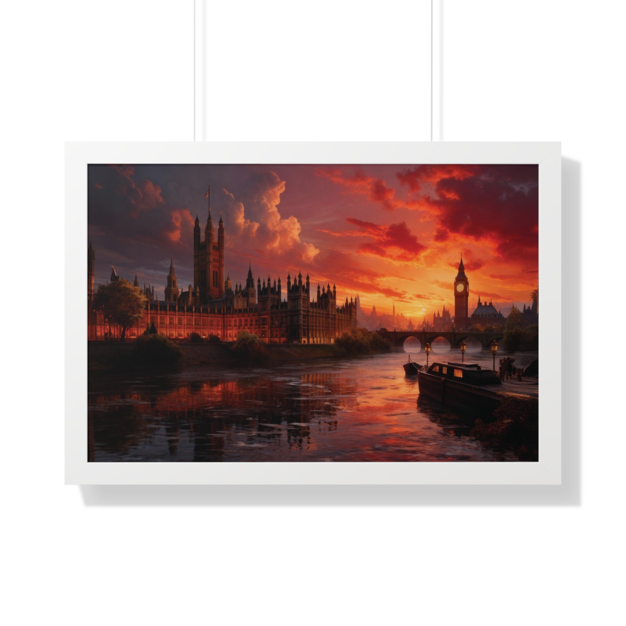 Twilight Majesty – London Parliament Sunset Wall Art