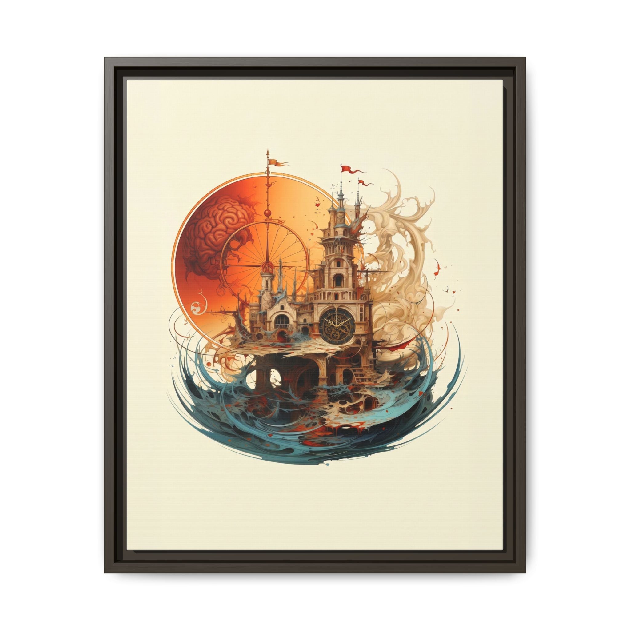 Submerged Legacy Drowning Fortress Wall Art