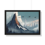 Urban Peaks – Snowy Landscape Meets Modern Cityscape