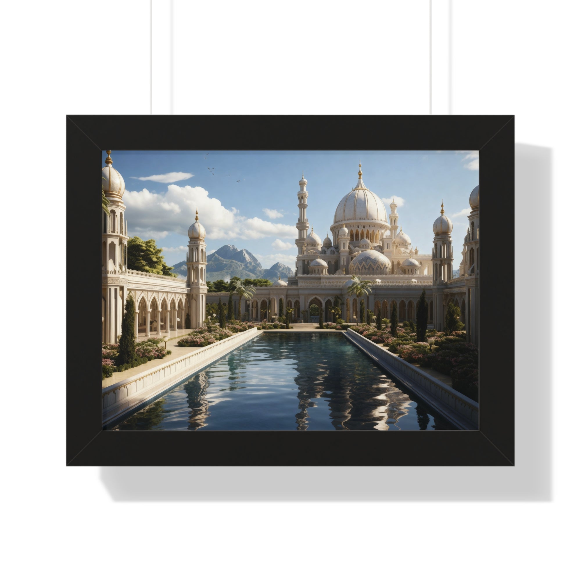 Between Earth and Prayer – Mountain Mosque Wall Art