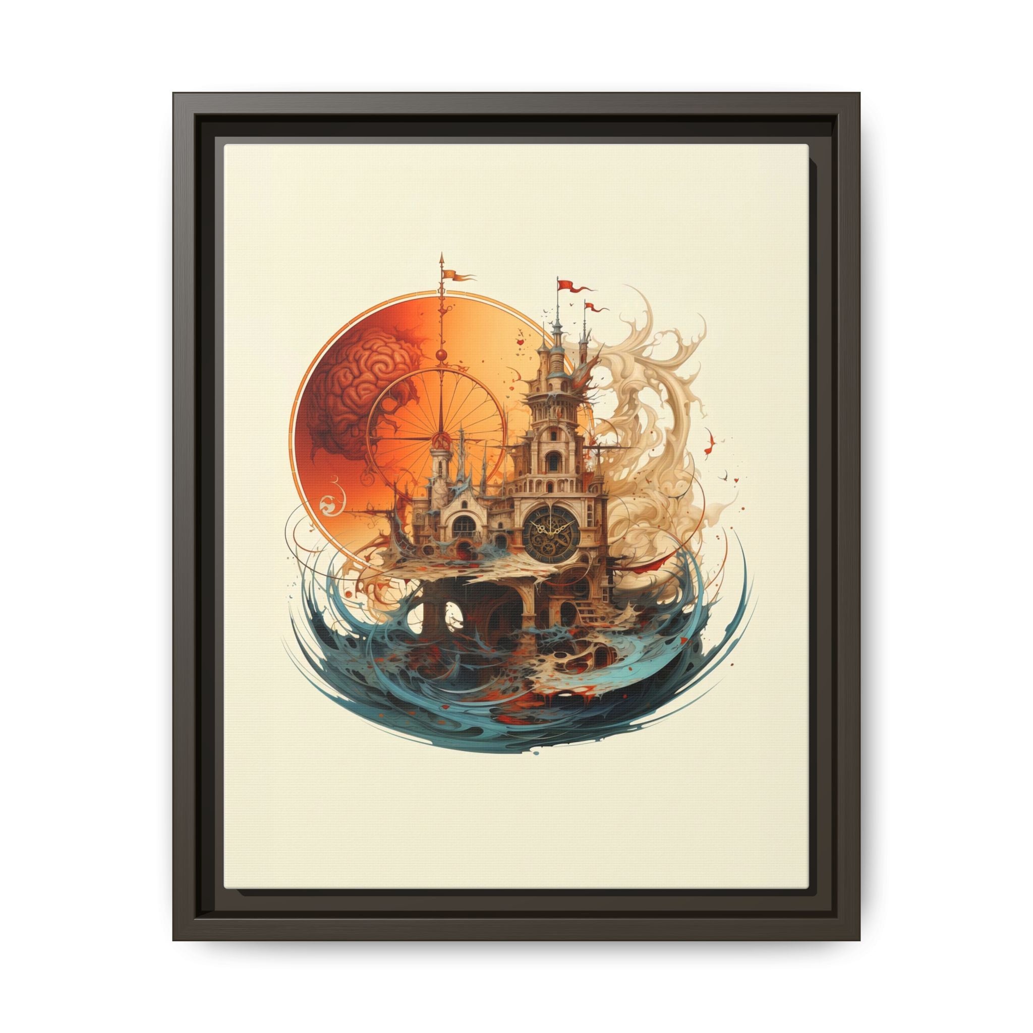 Submerged Legacy Drowning Fortress Wall Art