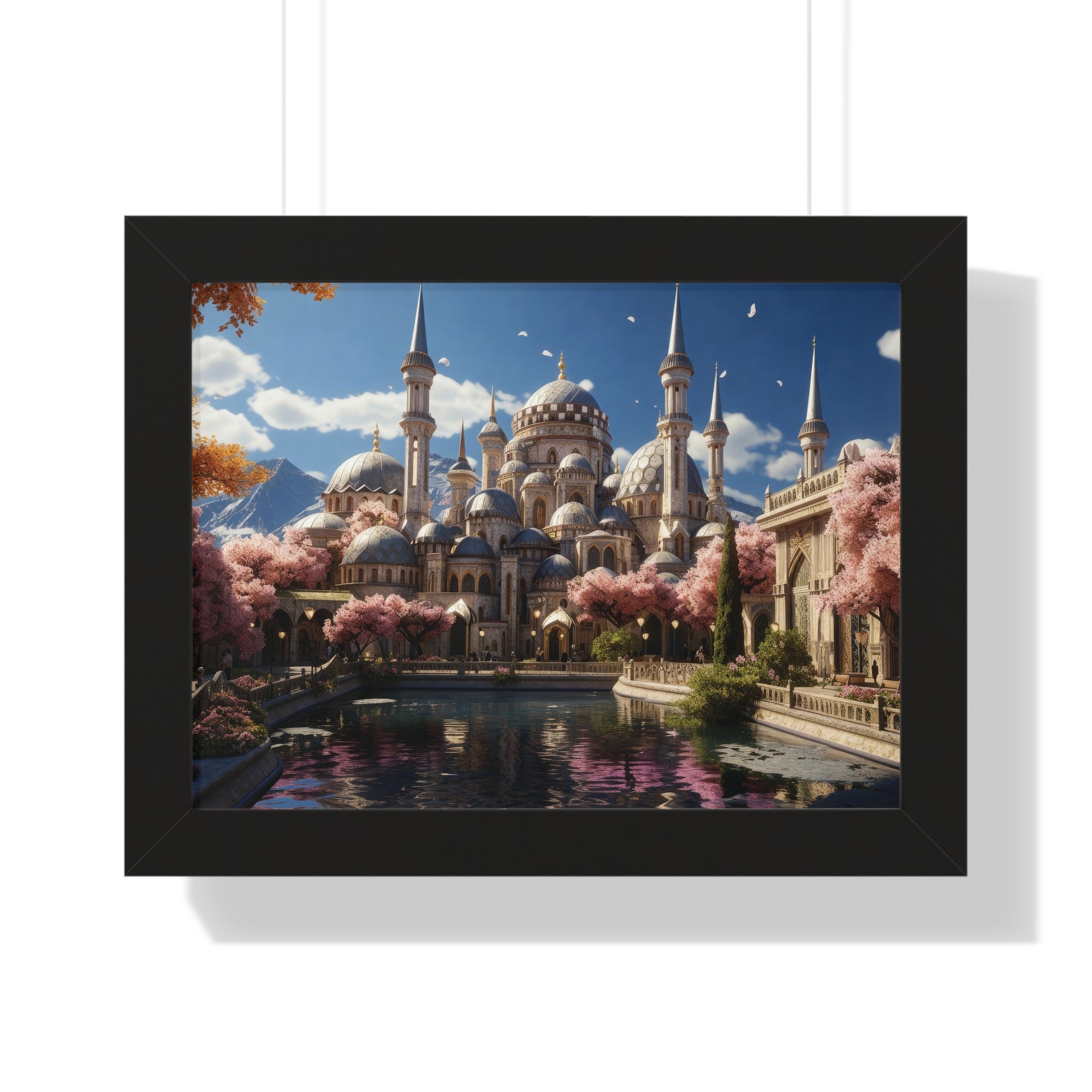 Spring Majesty – Ottoman Palace Reflections Framed Wall Art