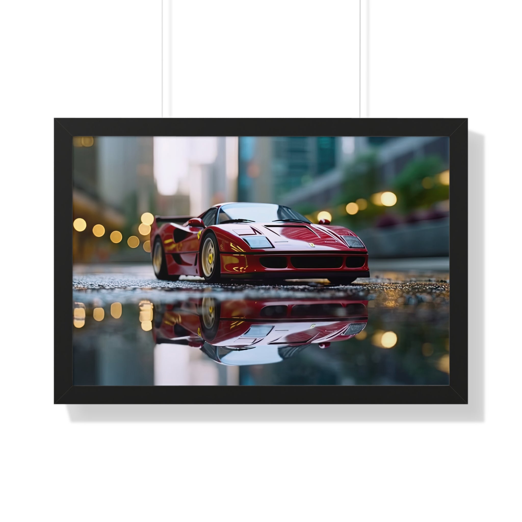 Ferrari F50 Wall Art – Red Supercar Framed Poster