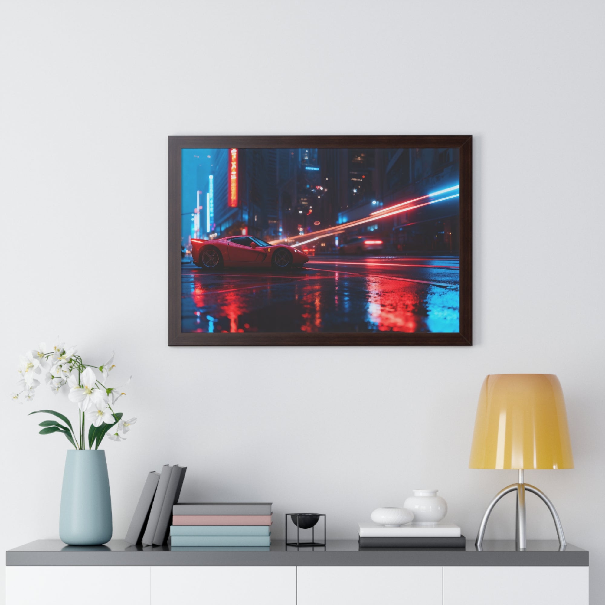 Ferrari F50 “Neon Velocity” Cyberpunk Wall Art