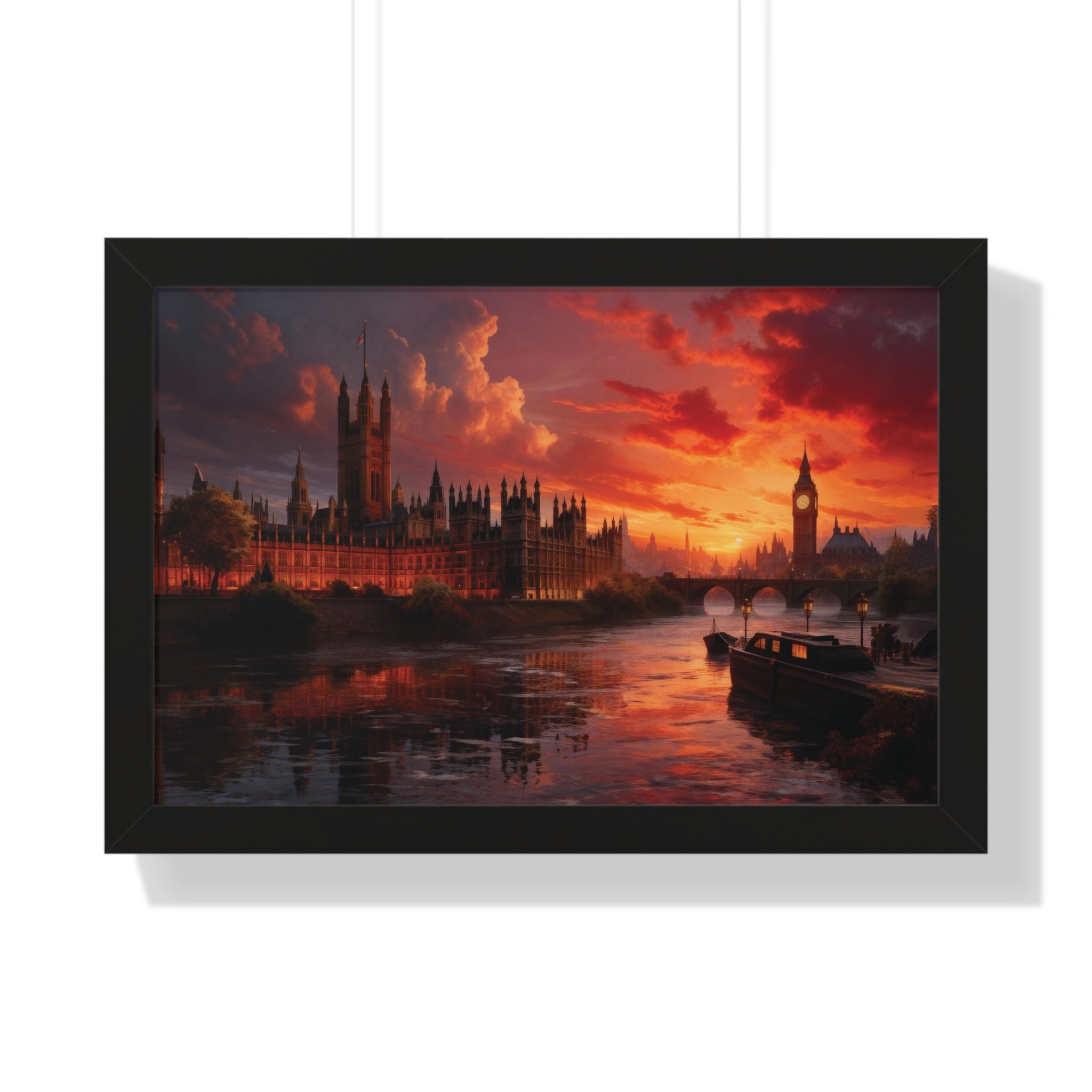 Twilight Majesty – London Parliament Sunset Wall Art