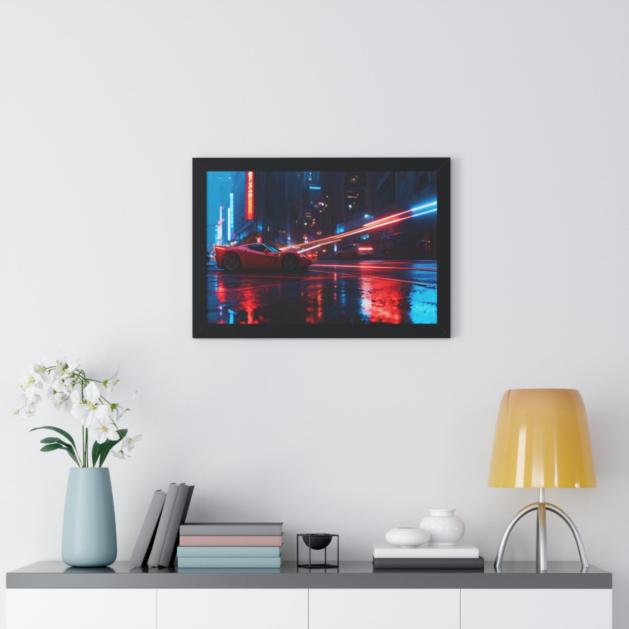 Ferrari F50 “Neon Velocity” Cyberpunk Wall Art