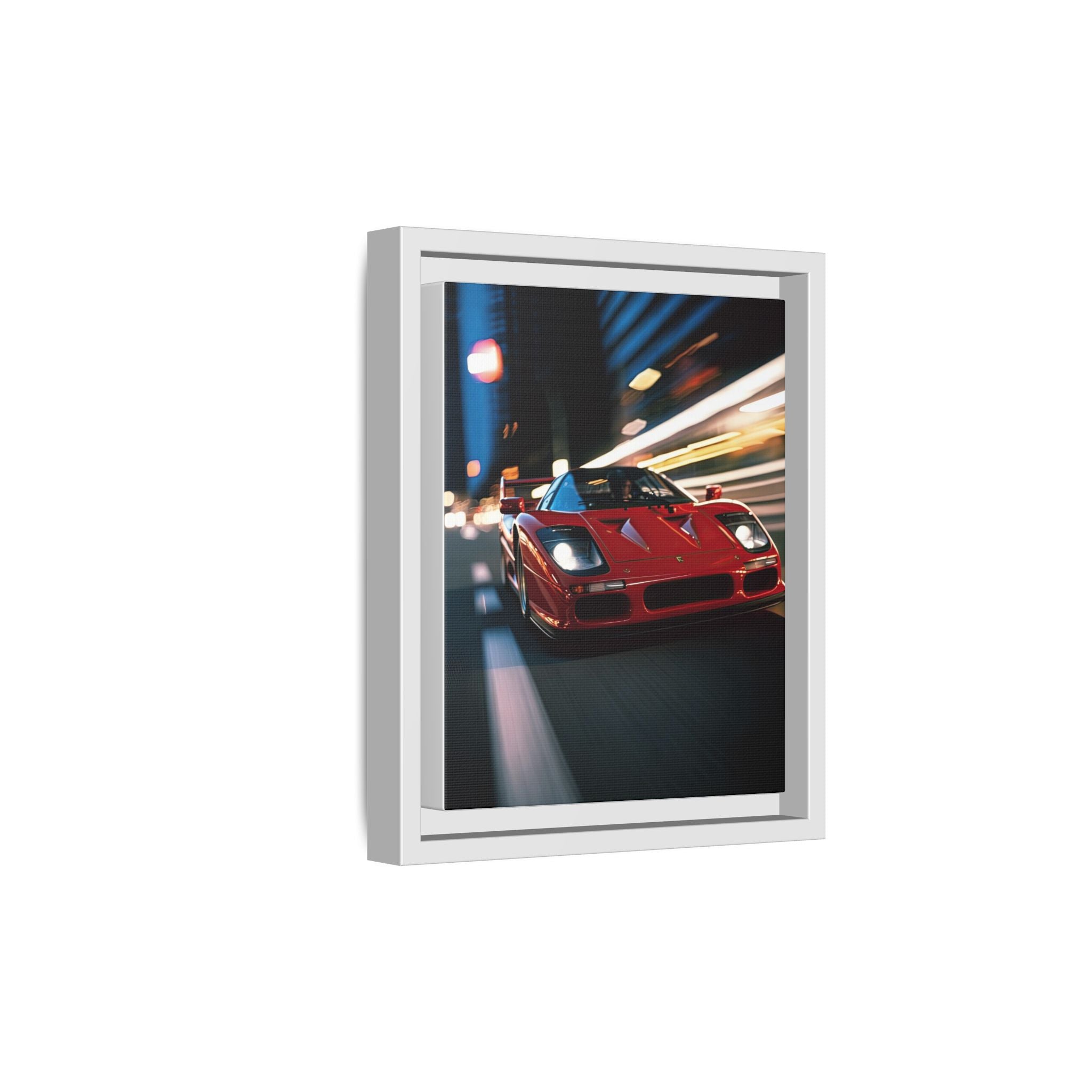Ferrari F40 Night Drive – Supercar Motion Wall Art Print