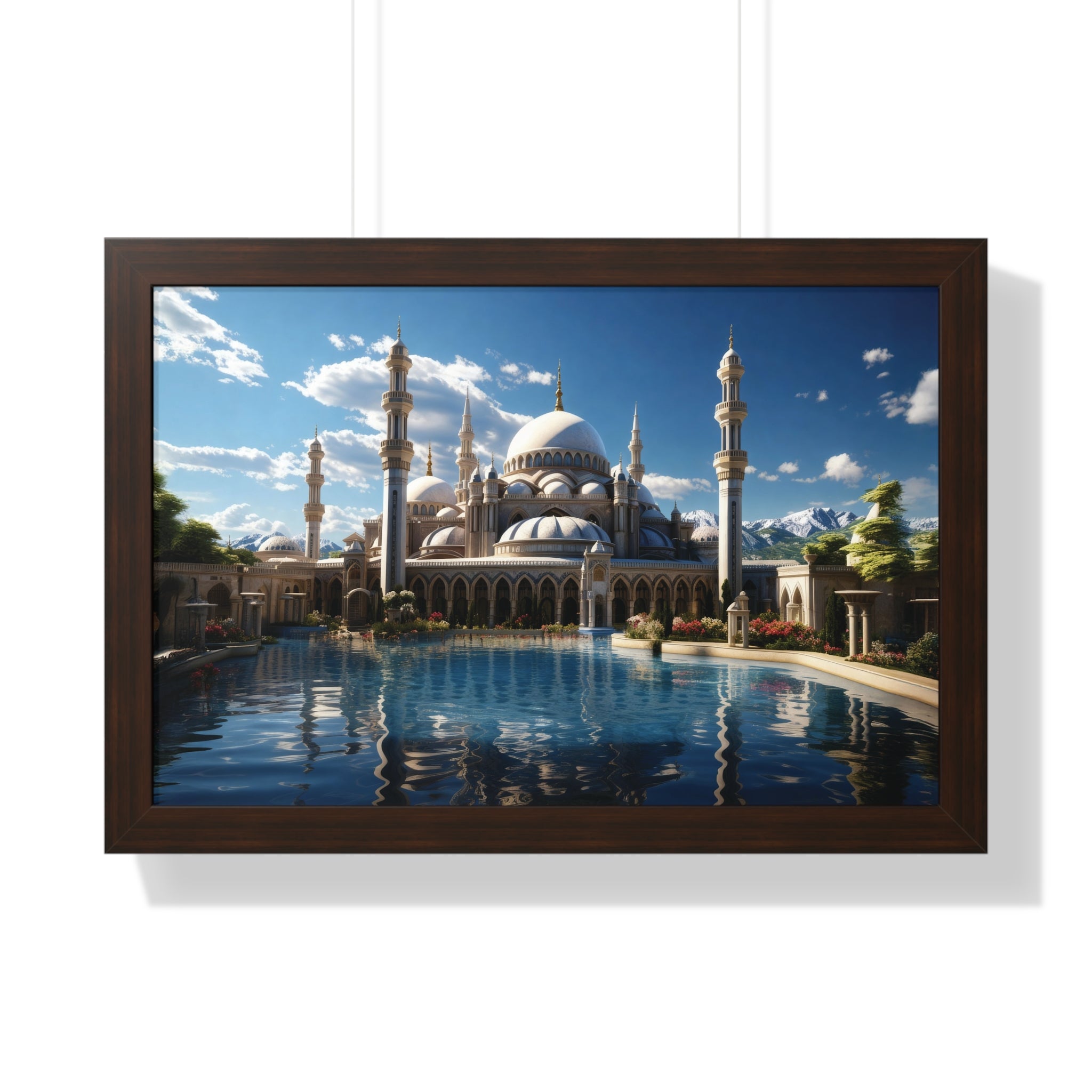 Palace of Reflections – Grand Mosque Framed Wall Art
