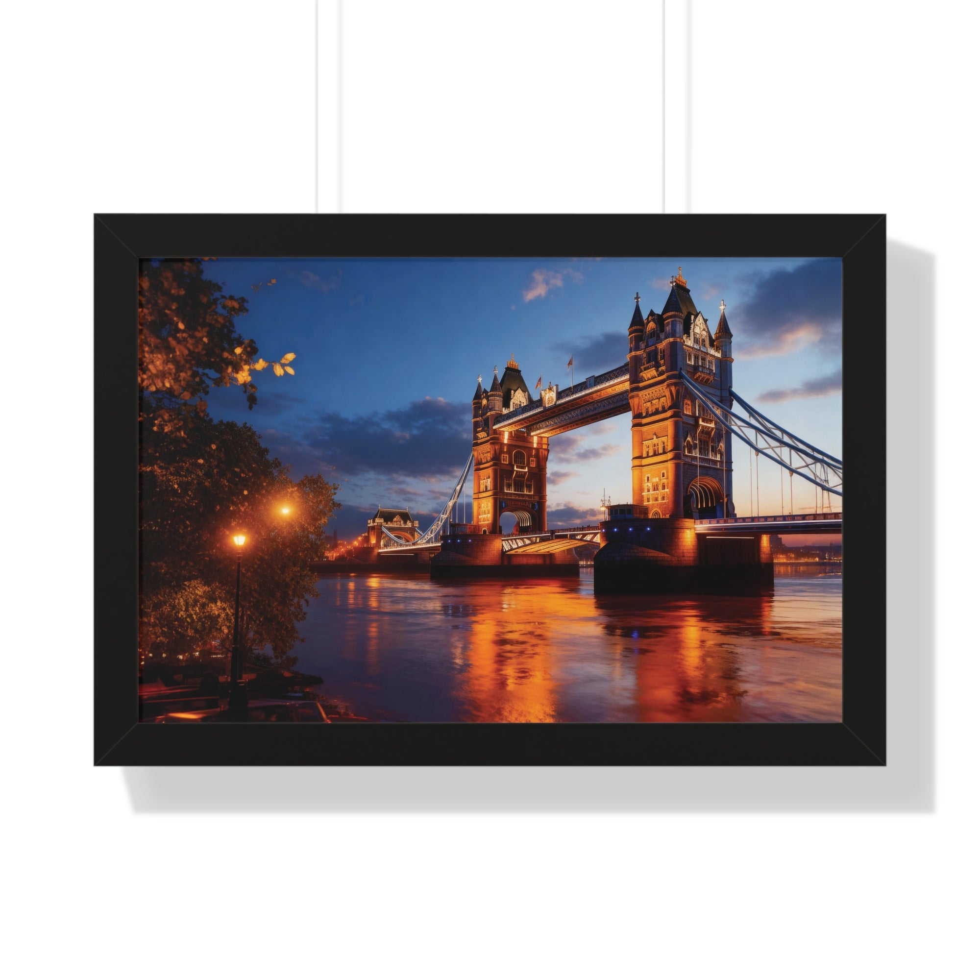 City Lights, London Nights – Tower Bridge Framed Art