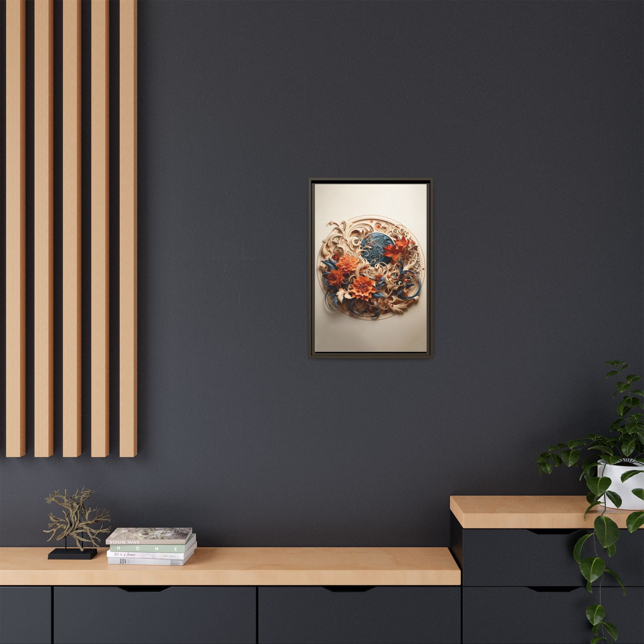 Elegant Floral & Bird Wall Art – Botanical Harmony Series
