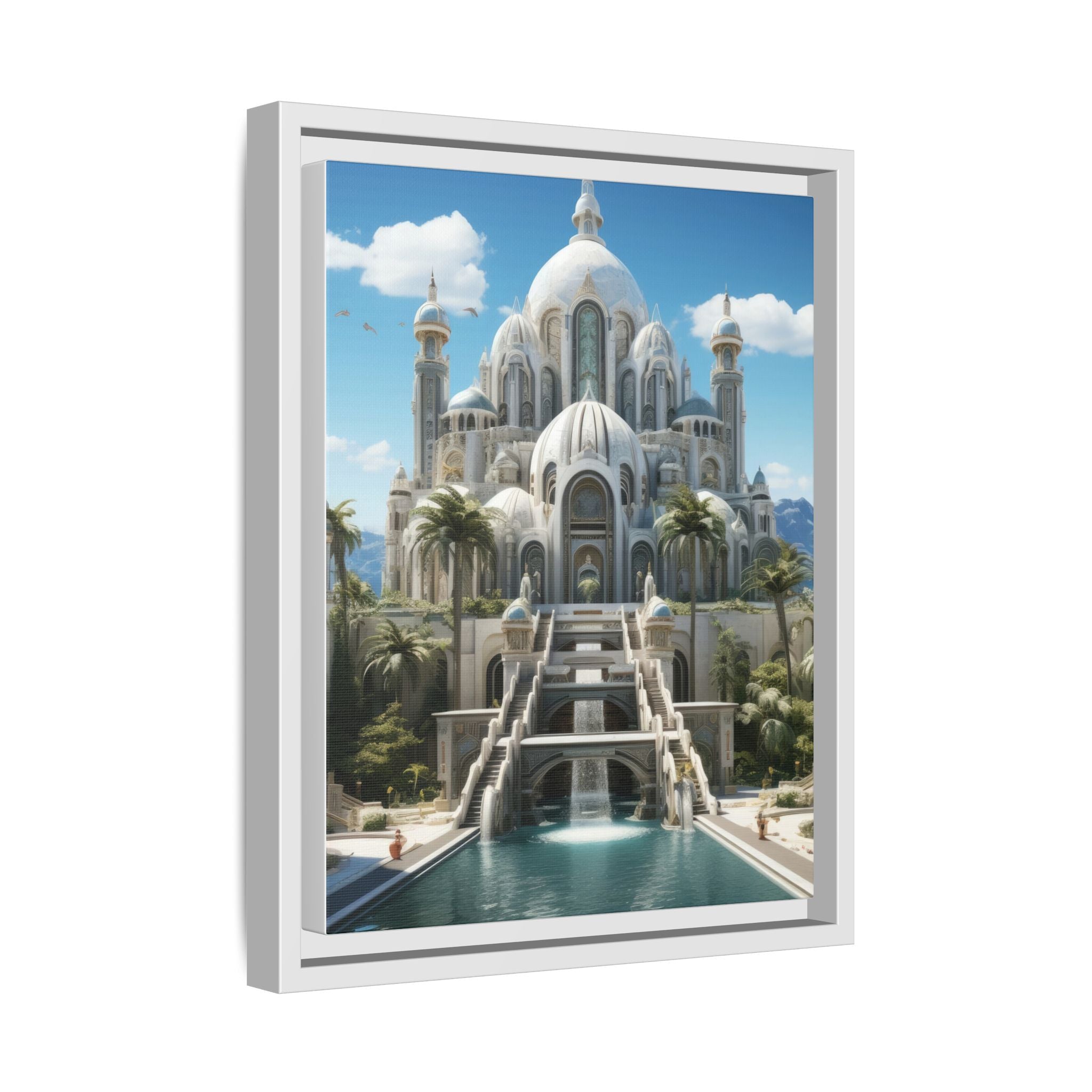 Stairway to Splendor – Fantasy Palace Framed Wall Art