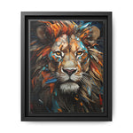 Color Splash Lion Face Canvas