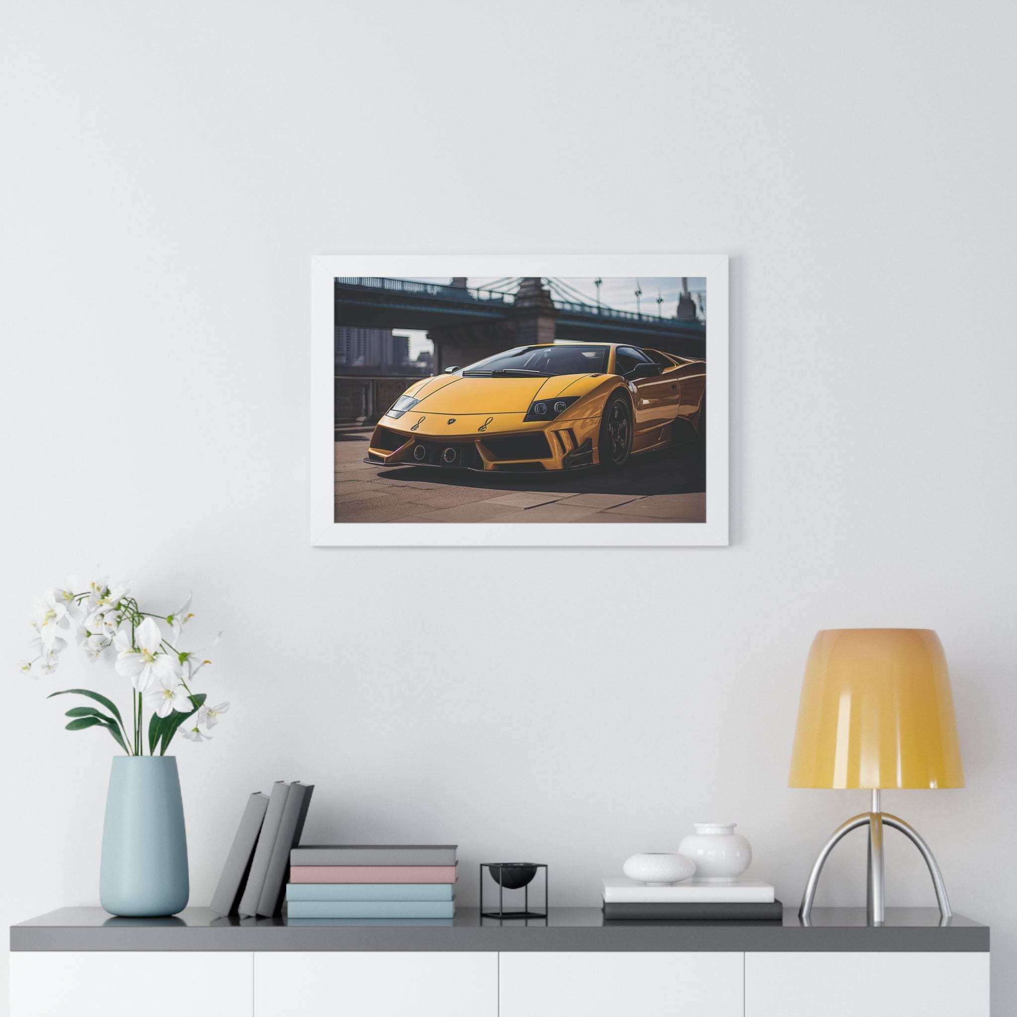Striking Supercar Lamborghini Murciélago Framed Print