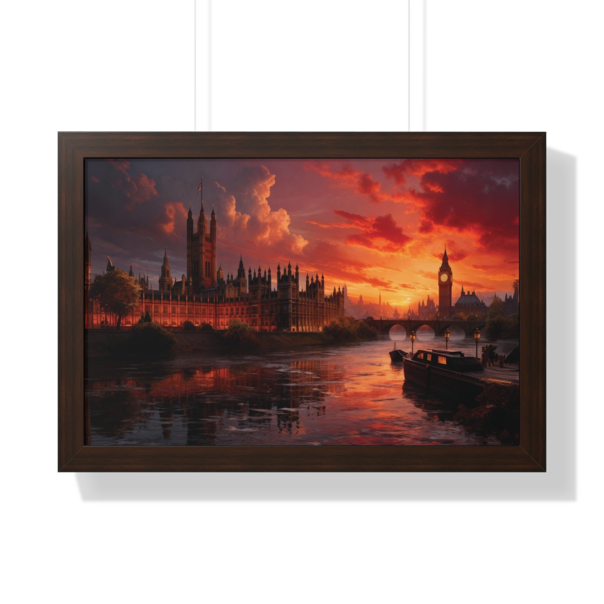 Twilight Majesty – London Parliament Sunset Wall Art