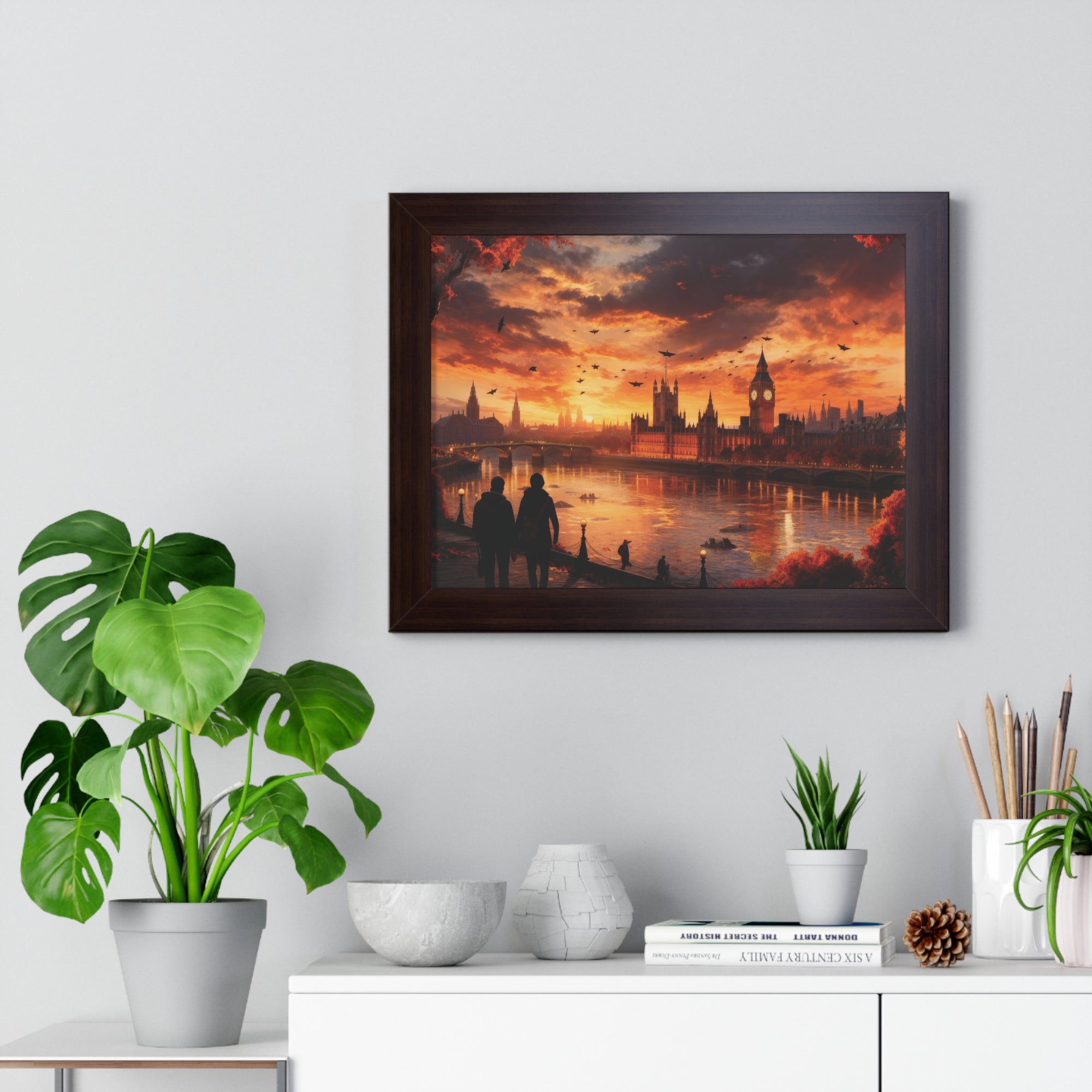 Golden Hour Majesty: London Sunset with Big Ben & Thames River