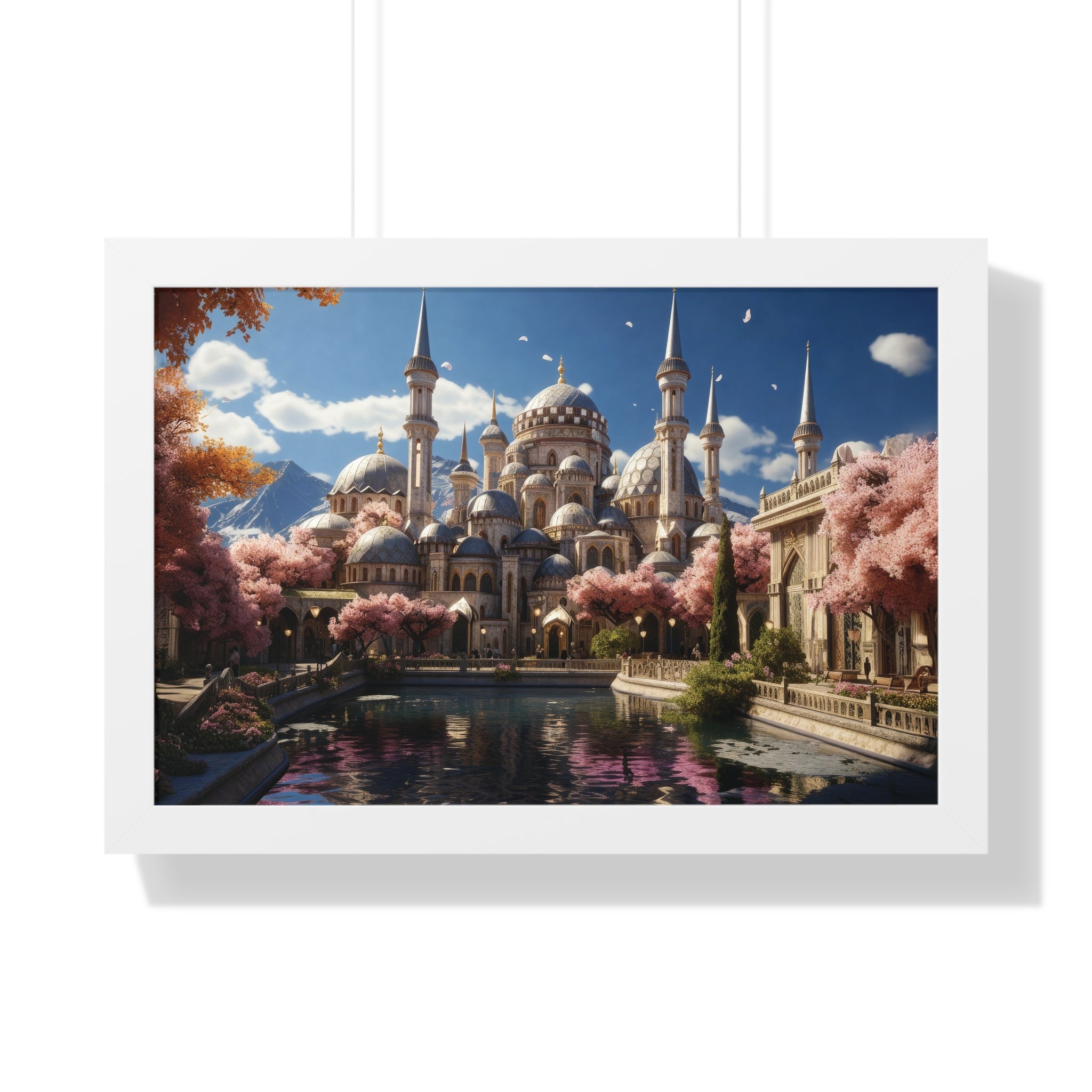 Spring Majesty – Ottoman Palace Reflections Framed Wall Art