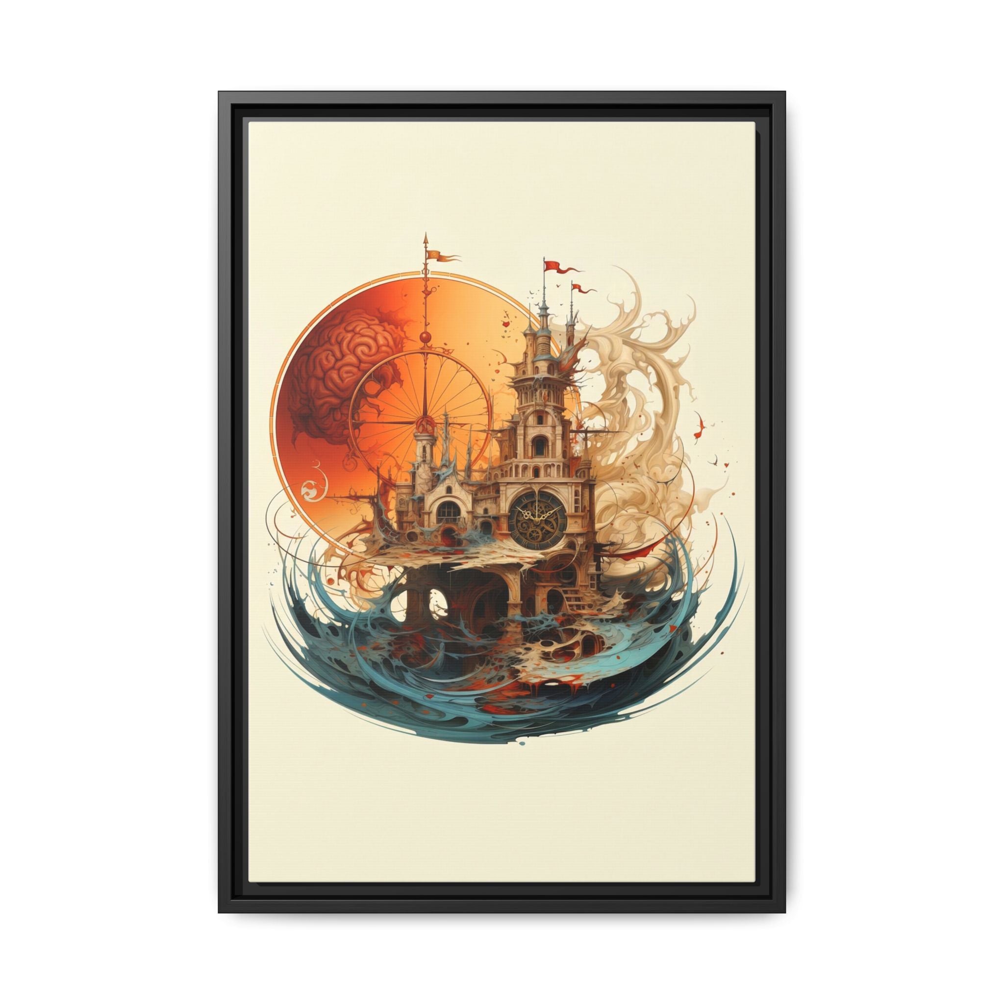 Submerged Legacy Drowning Fortress Wall Art
