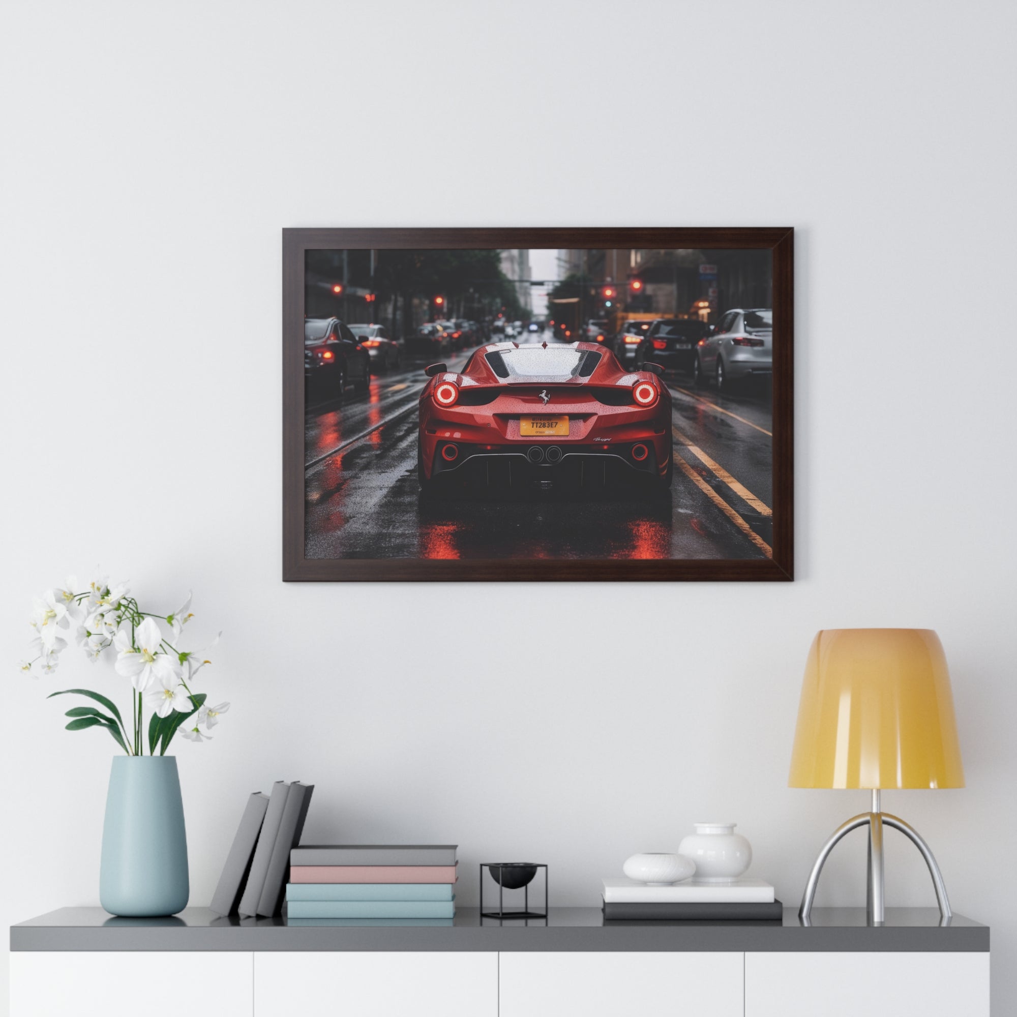 Ferrari F50- on City Streets with Rain