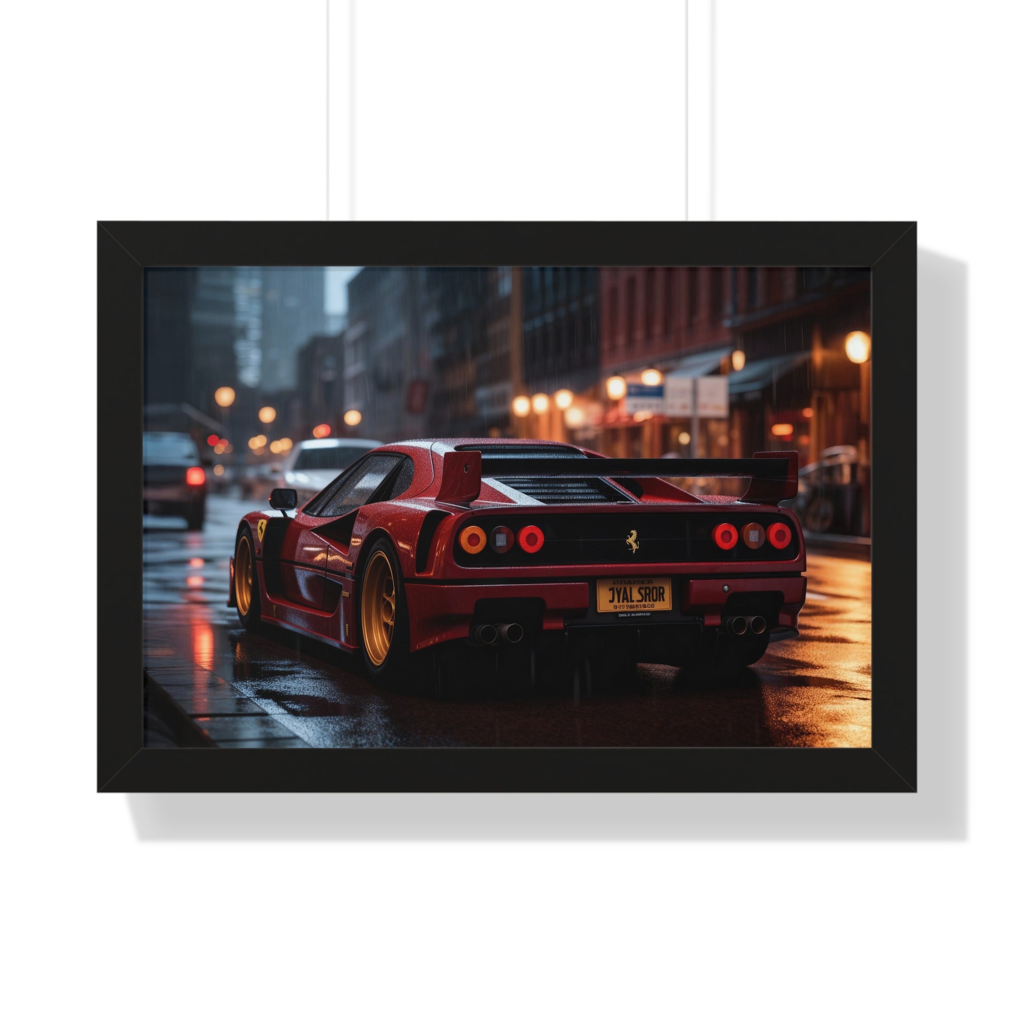 Red Ferrari F50 – Framed Wall Art for Luxury Spaces