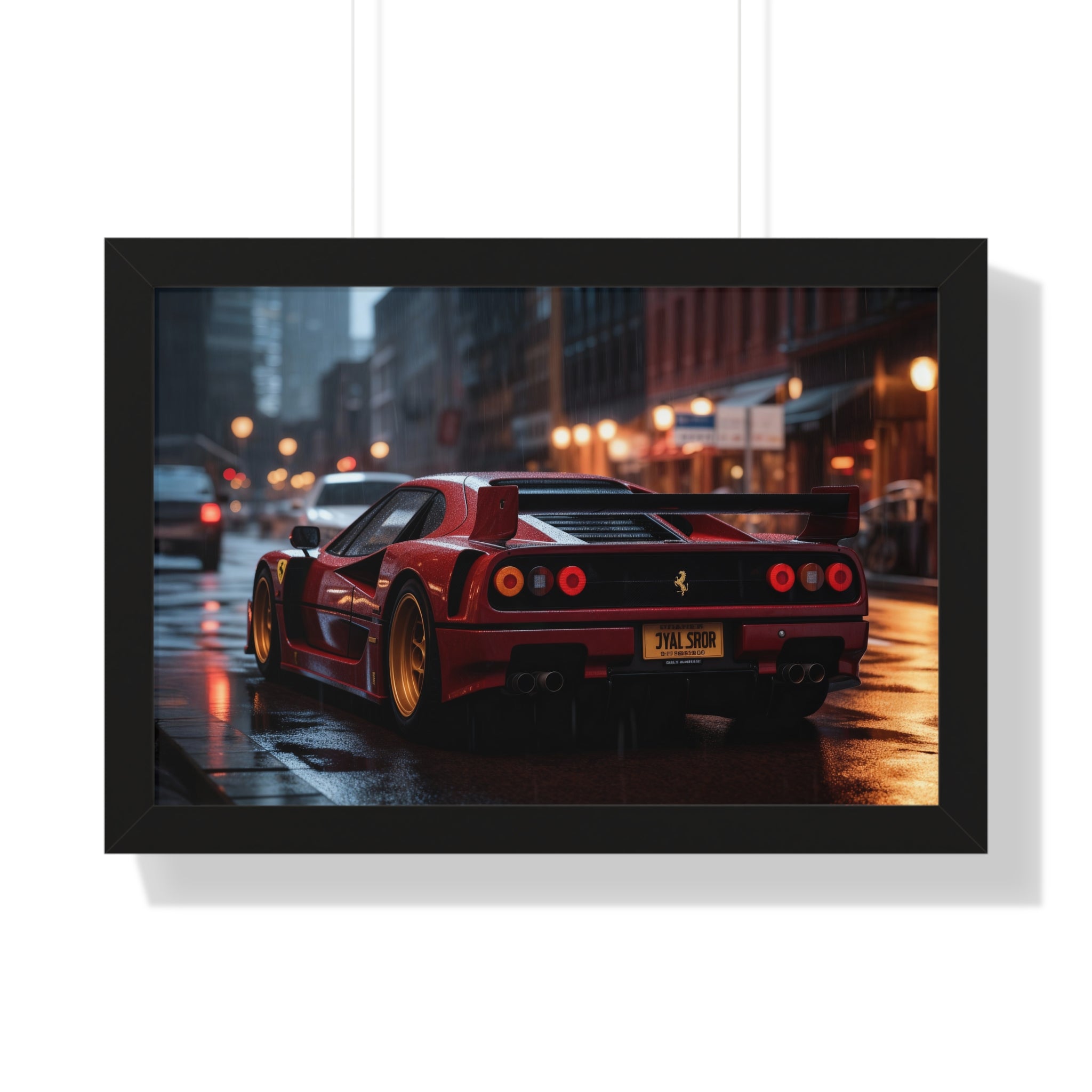 Red Ferrari F50 – Framed Wall Art for Luxury Spaces
