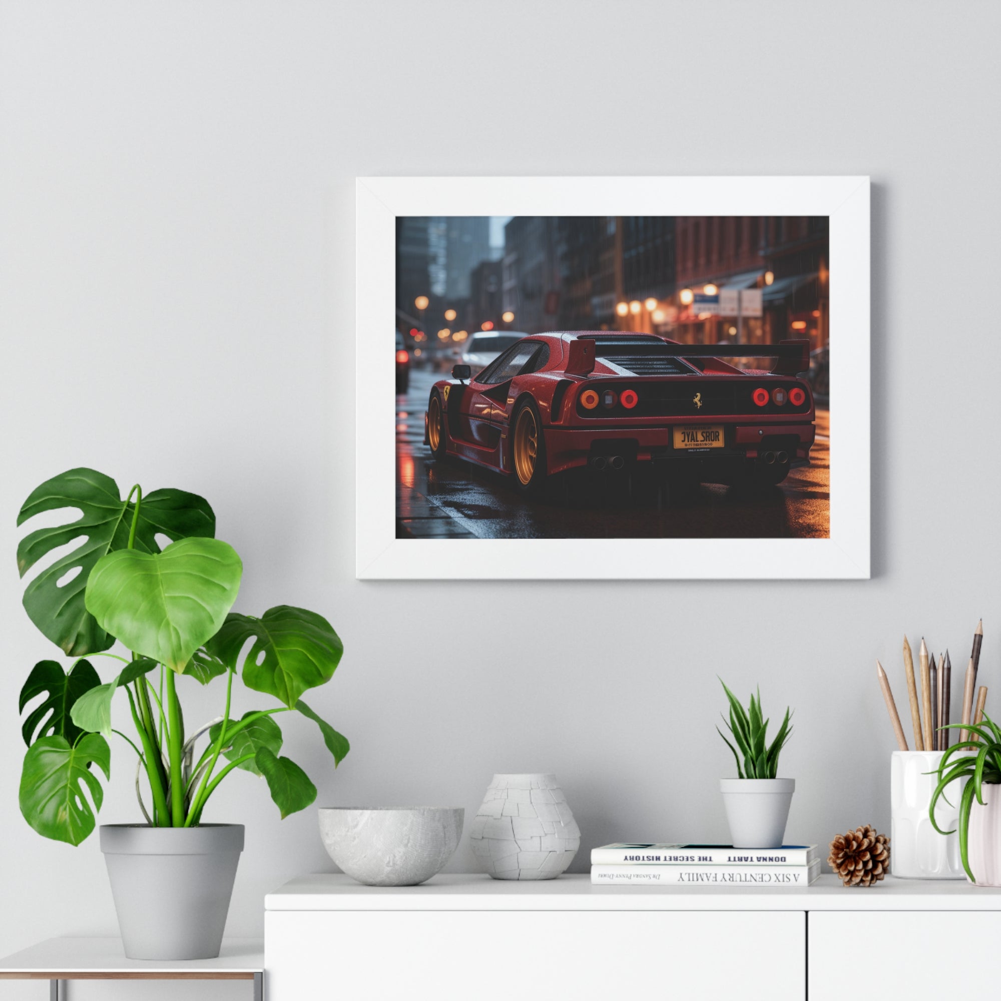 Red Ferrari F50 – Framed Wall Art for Luxury Spaces