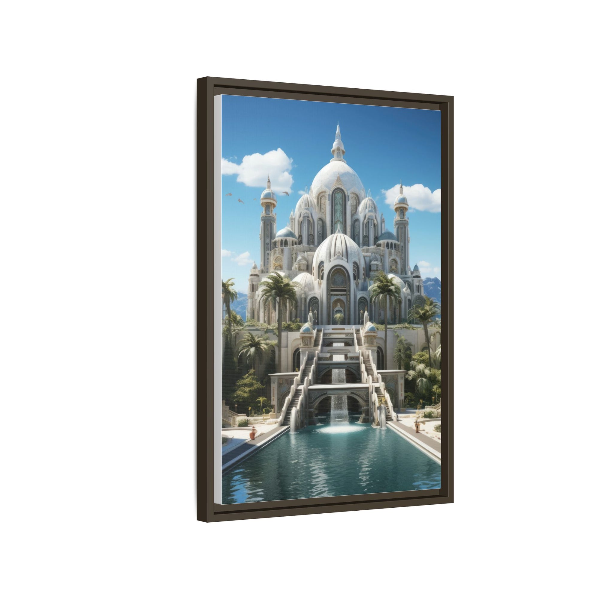 Stairway to Splendor – Fantasy Palace Framed Wall Art