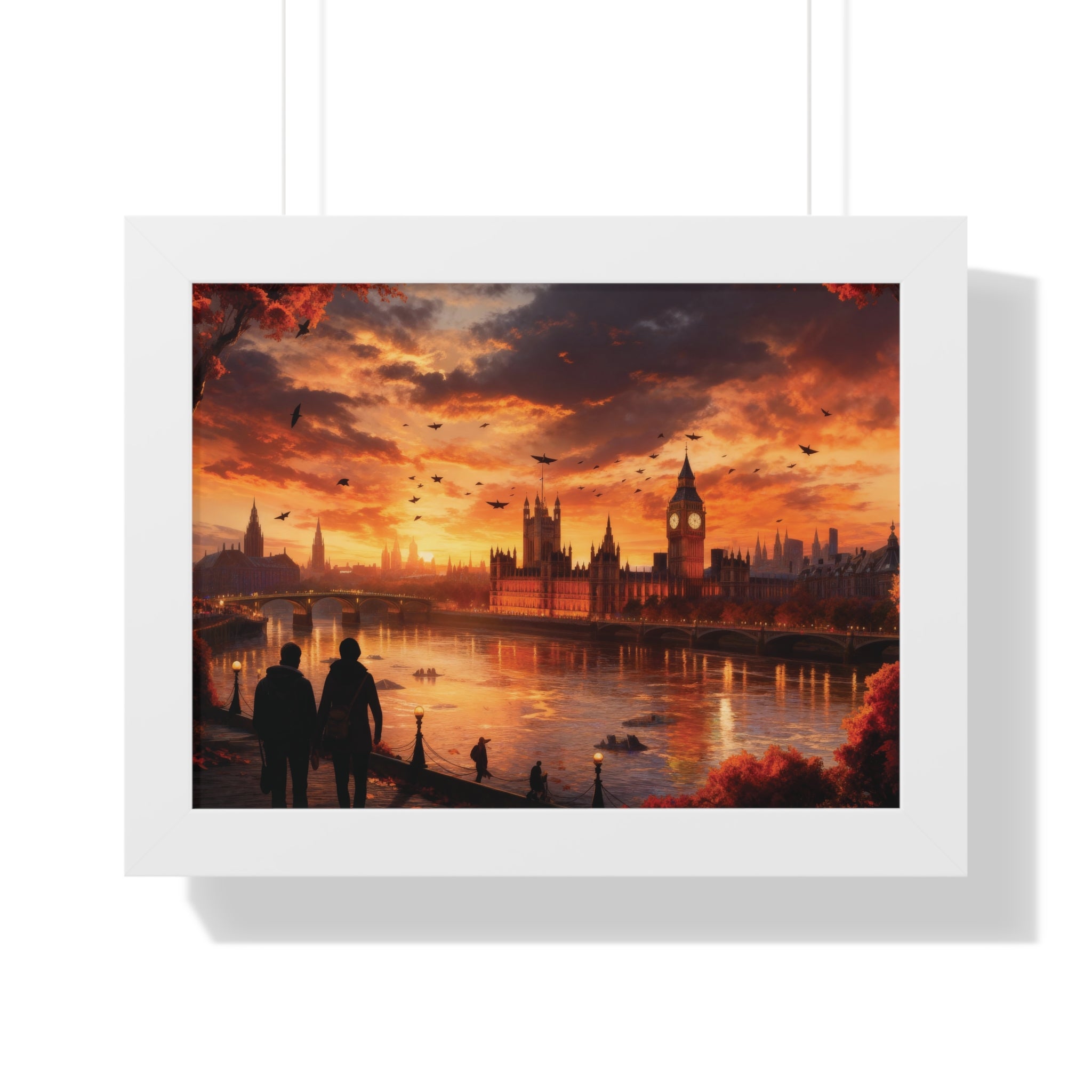 Golden Hour Majesty: London Sunset with Big Ben & Thames River