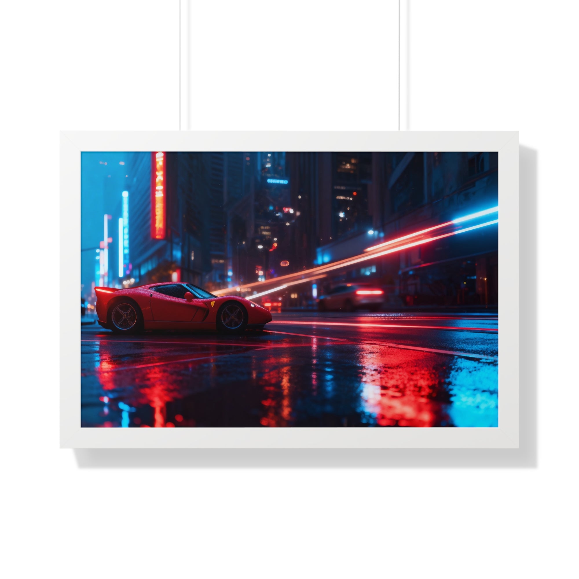 Ferrari F50 “Neon Velocity” Cyberpunk Wall Art