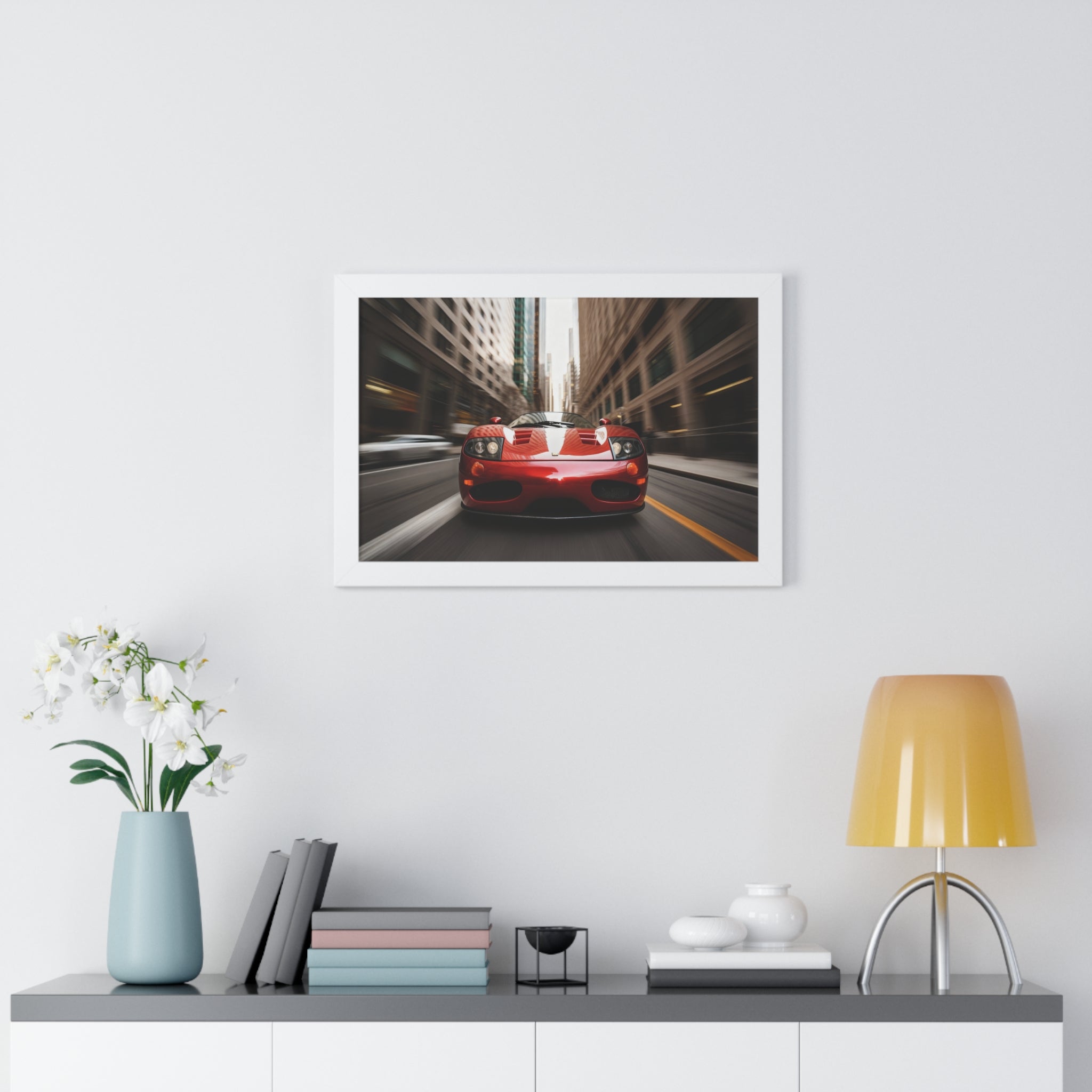 Ferrari F50 Wall Art in Urban Jungle