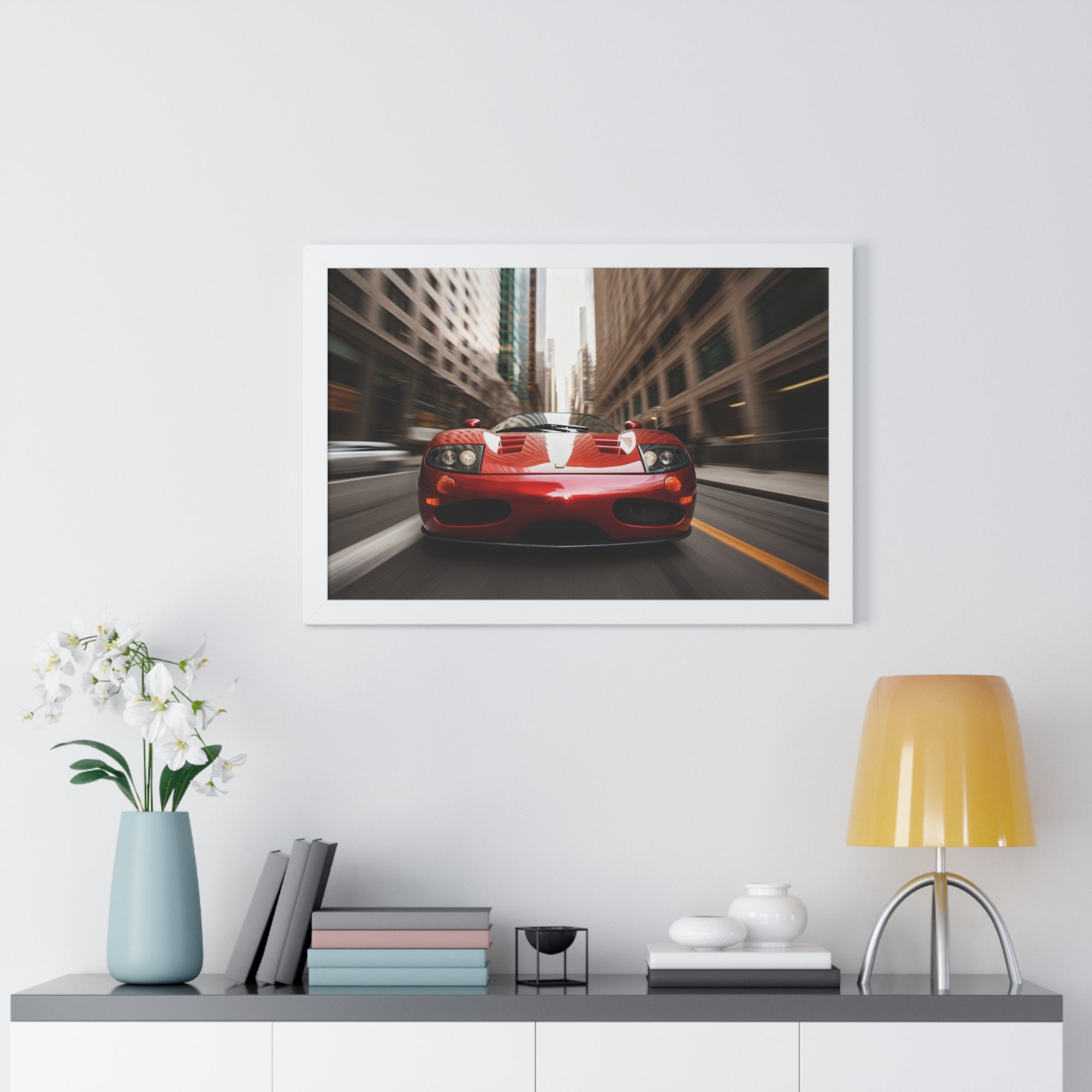 Ferrari F50 Wall Art in Urban Jungle
