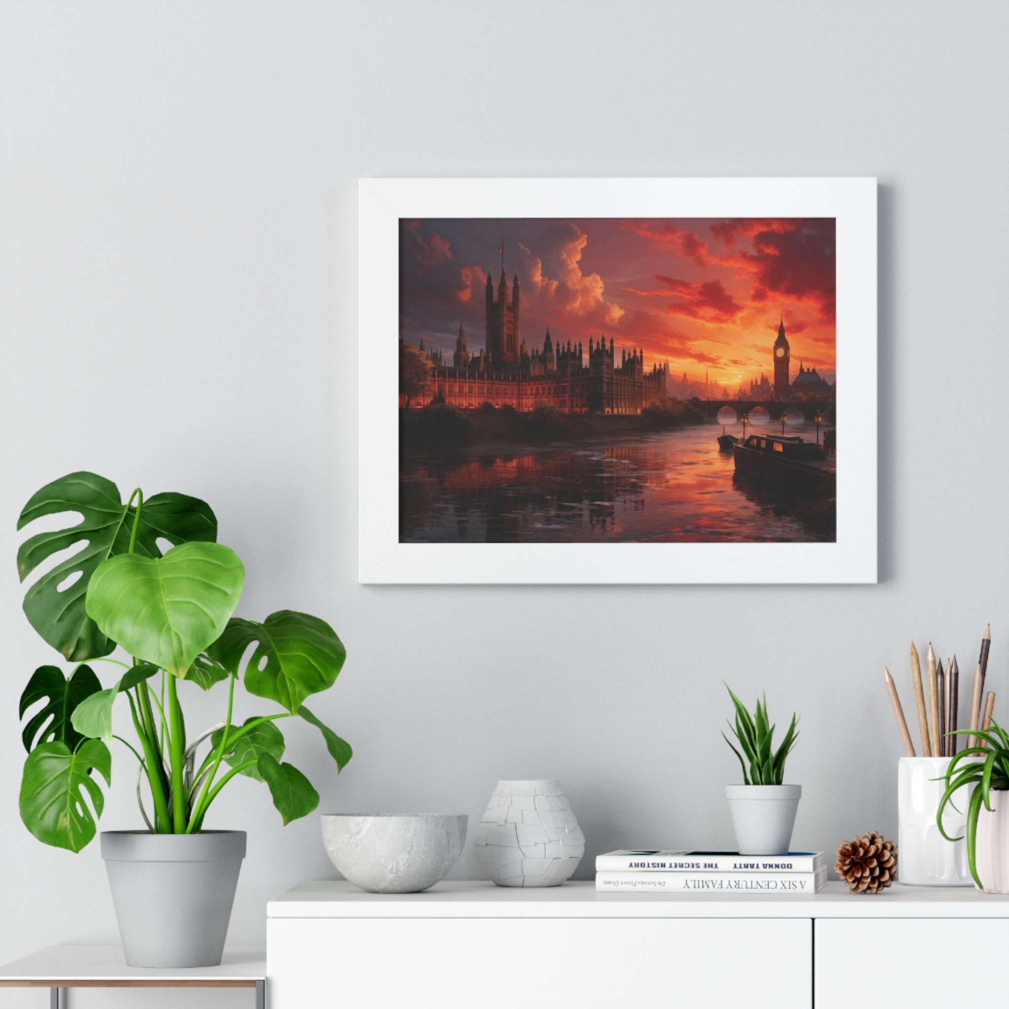 Twilight Majesty – London Parliament Sunset Wall Art