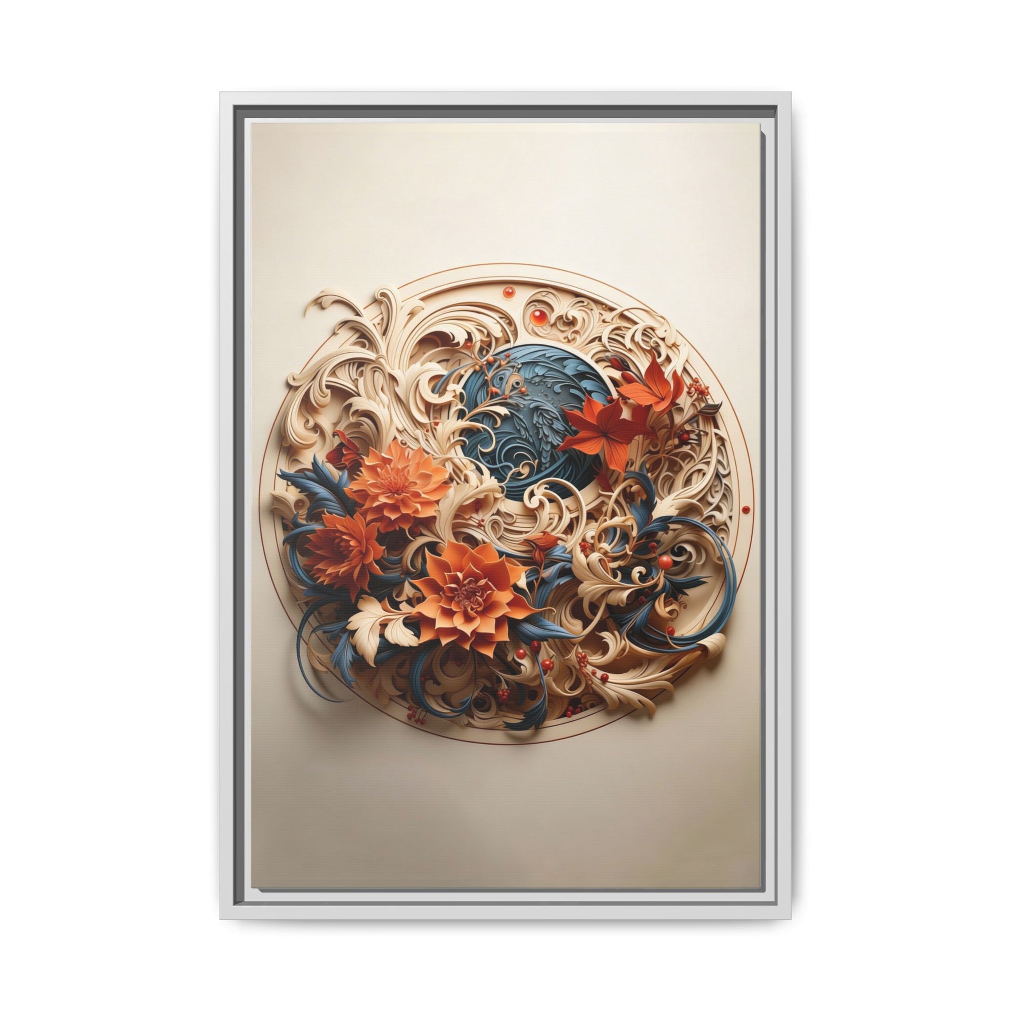 Elegant Floral & Bird Wall Art – Botanical Harmony Series