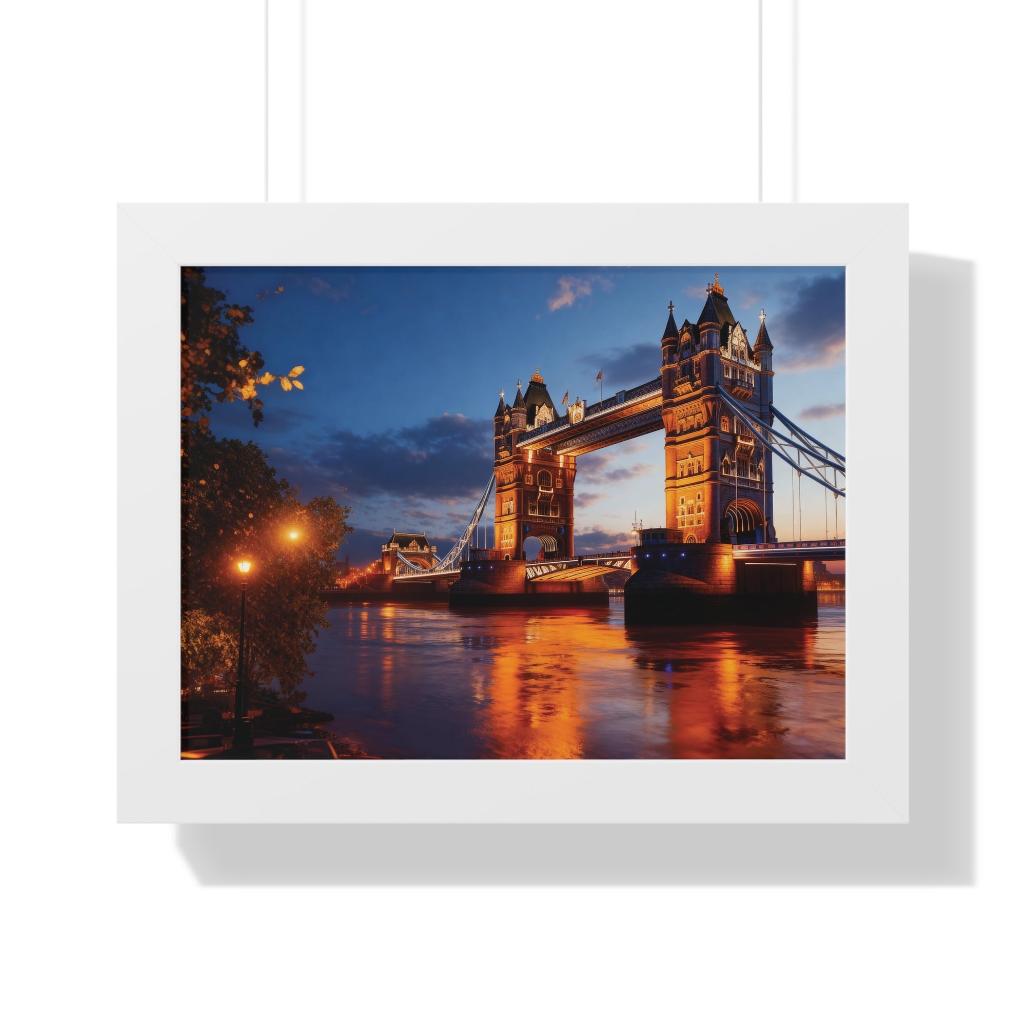 City Lights, London Nights – Tower Bridge Framed Art