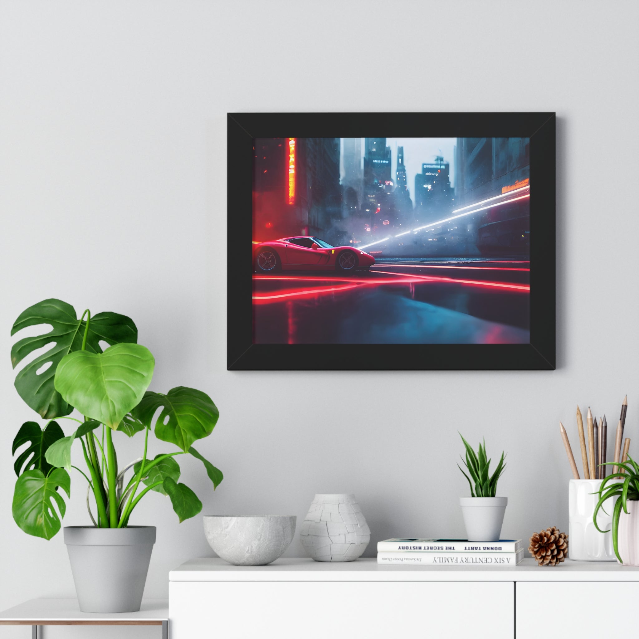 Ferrari F50 “Neon Velocity” Cyberpunk Wall Art