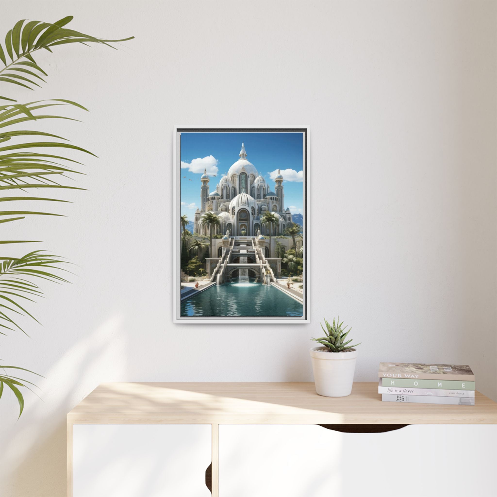 Stairway to Splendor – Fantasy Palace Framed Wall Art