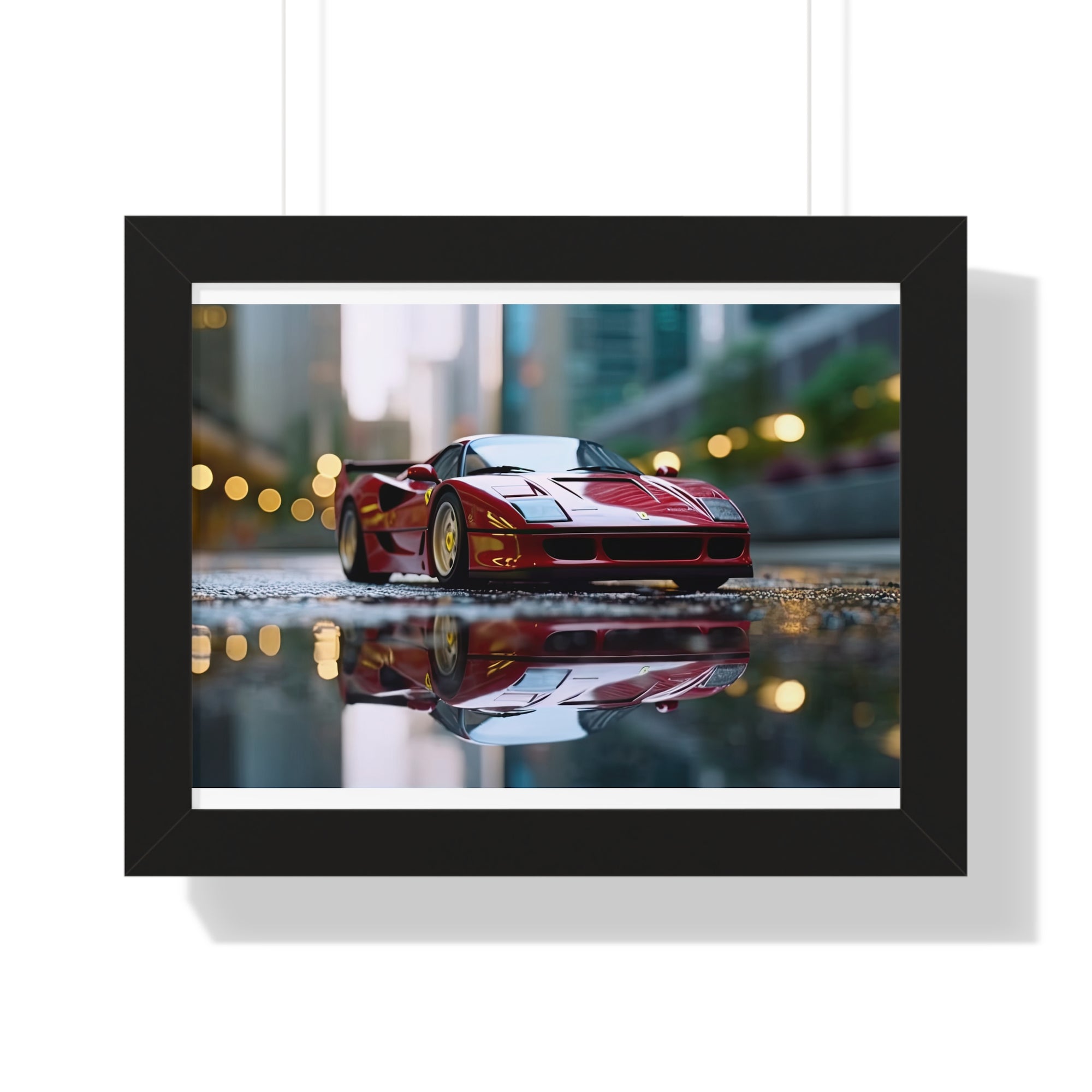 Ferrari F50 Wall Art – Red Supercar Framed Poster