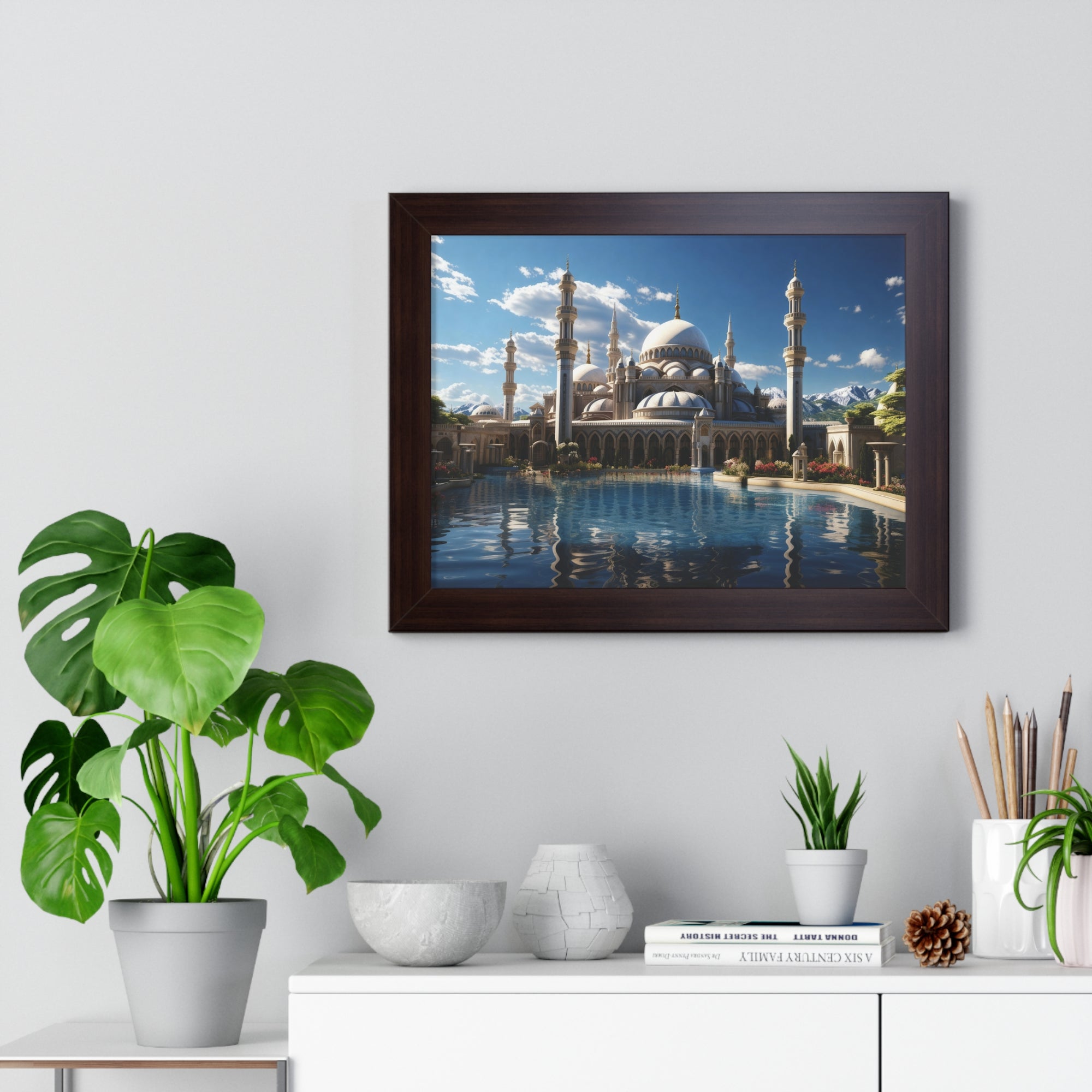 Palace of Reflections – Grand Mosque Framed Wall Art