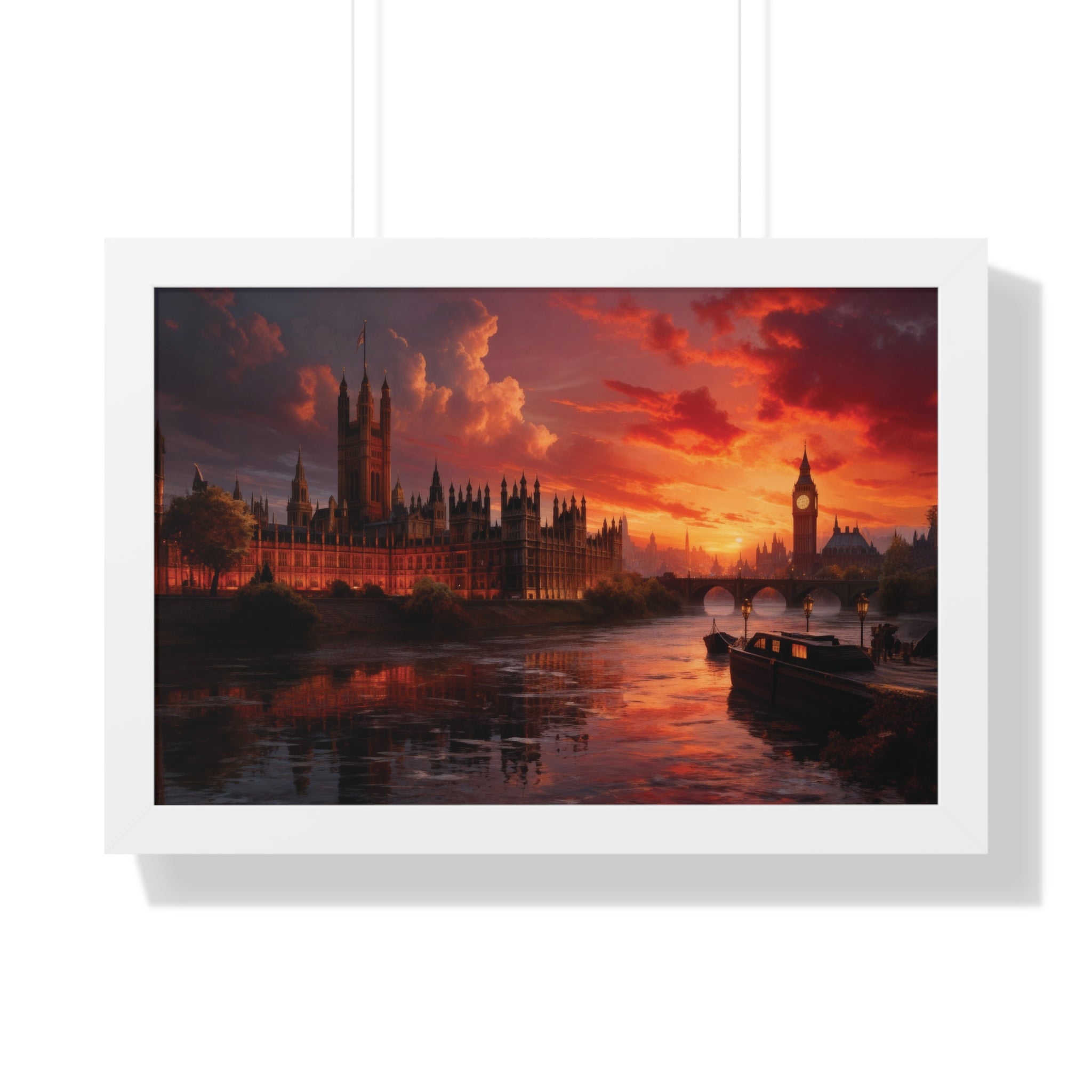 Twilight Majesty – London Parliament Sunset Wall Art