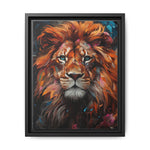 Fierce Elegance Multicolour Lion Art for Statement Space